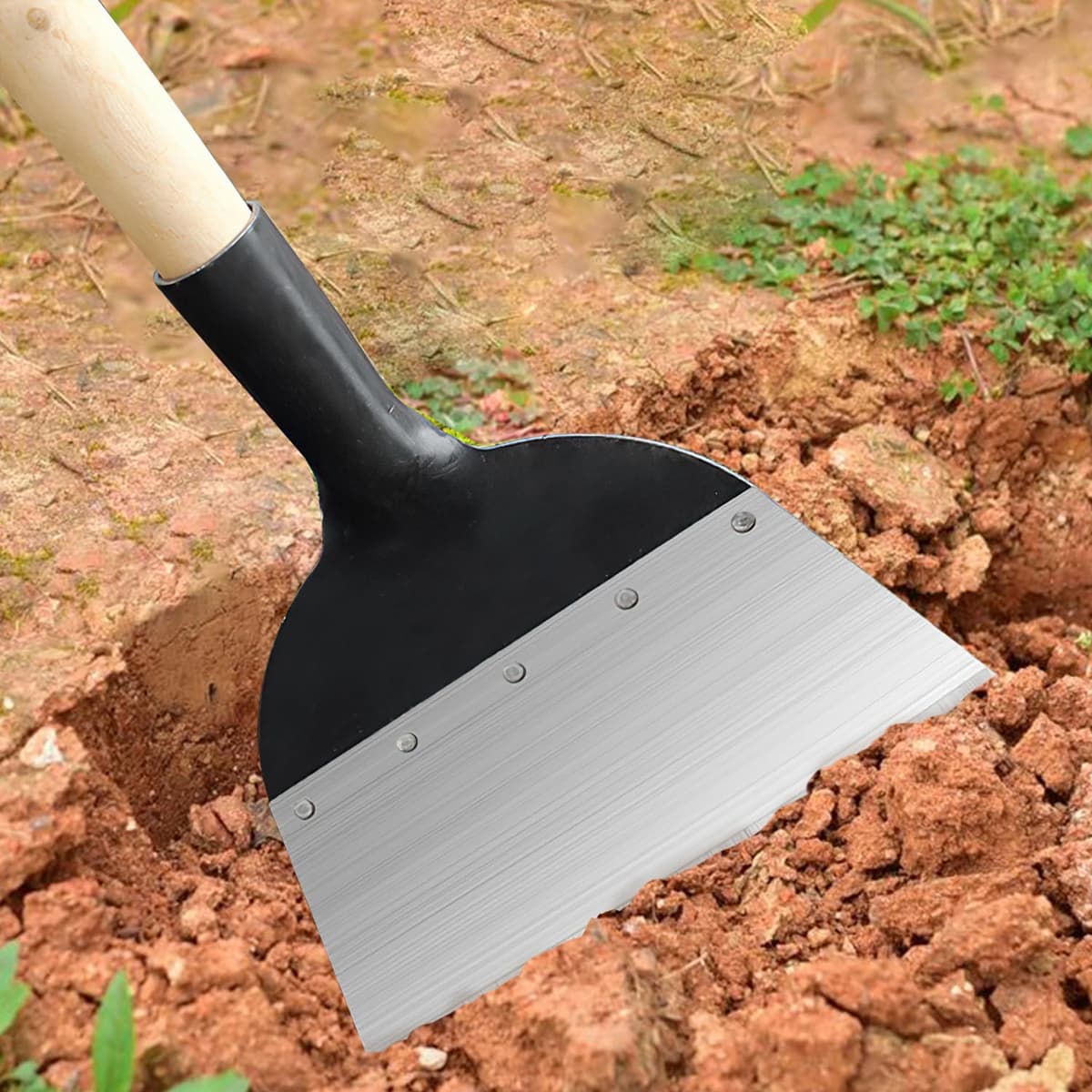 Pala de Limpieza de JardíN,Pala de Limpieza de JardíN Multifuncional,Pala de Limpieza Multifuncional Adecuado para Desmalezar, Palear Nieve y Limpiar Granjas (23cm) — view 5