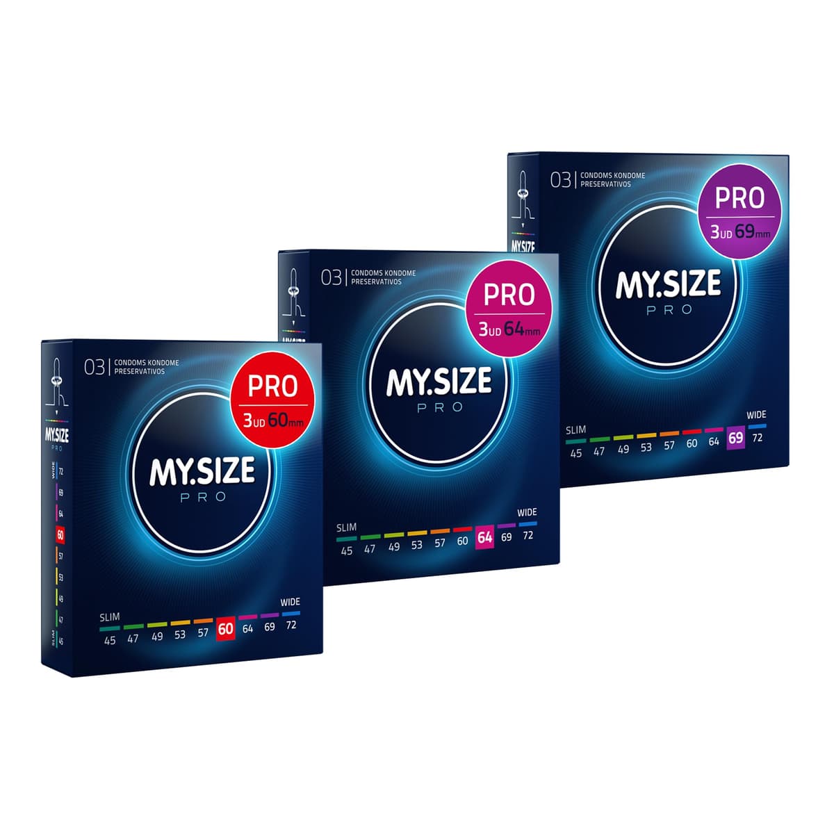 MY.SIZE PRO Condones ÉLITE, talla 5, 60 mm, XL, 10 piezas - Látex Vytex extra puro, fácil de abrir — view 9
