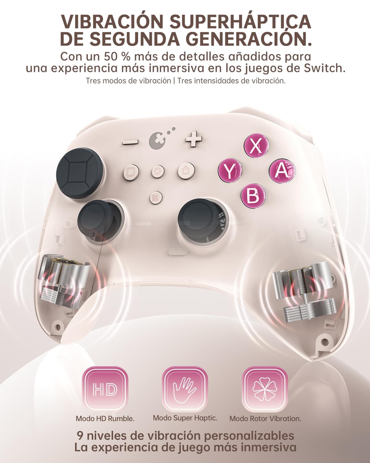 GuliKit TT Mando Inalámbrico para PC, Android, iOS, Switch 1/2, Joystick TMR, con Batería de 950 mAh, Función de Activación (Retro, TT PRO) — view 5
