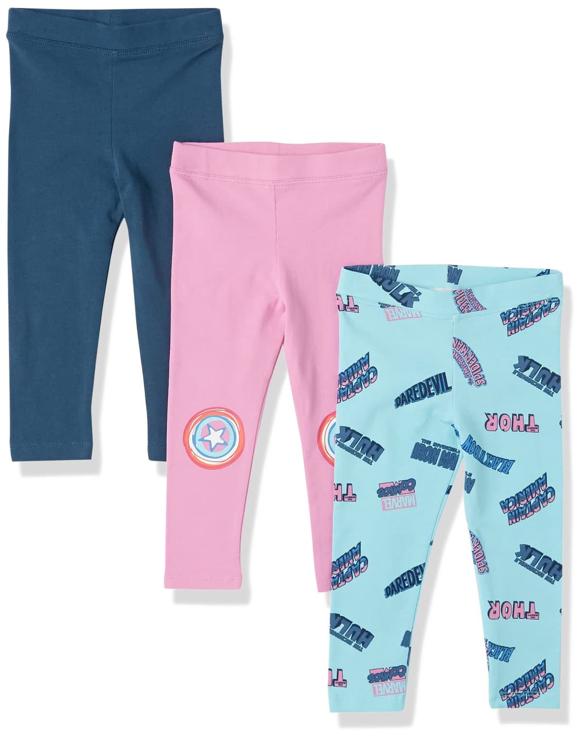 Amazon Essentials Disney | Marvel | Star Wars | Frozen | Princess Girls and Toddlers' Leggings, Multipacks — view 10