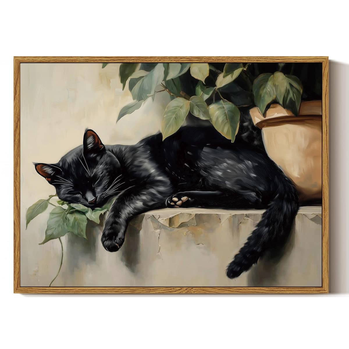 ARPEOTCY Framed Canvas Wall Art Prints, Living Room Hallway Shelf Decor, Grass Landscape Picture Paintings Wall Decor, Vintage Decor for Bedroom Bathroom Table, Aesthetic Room Decor, 20x25cm — view 36