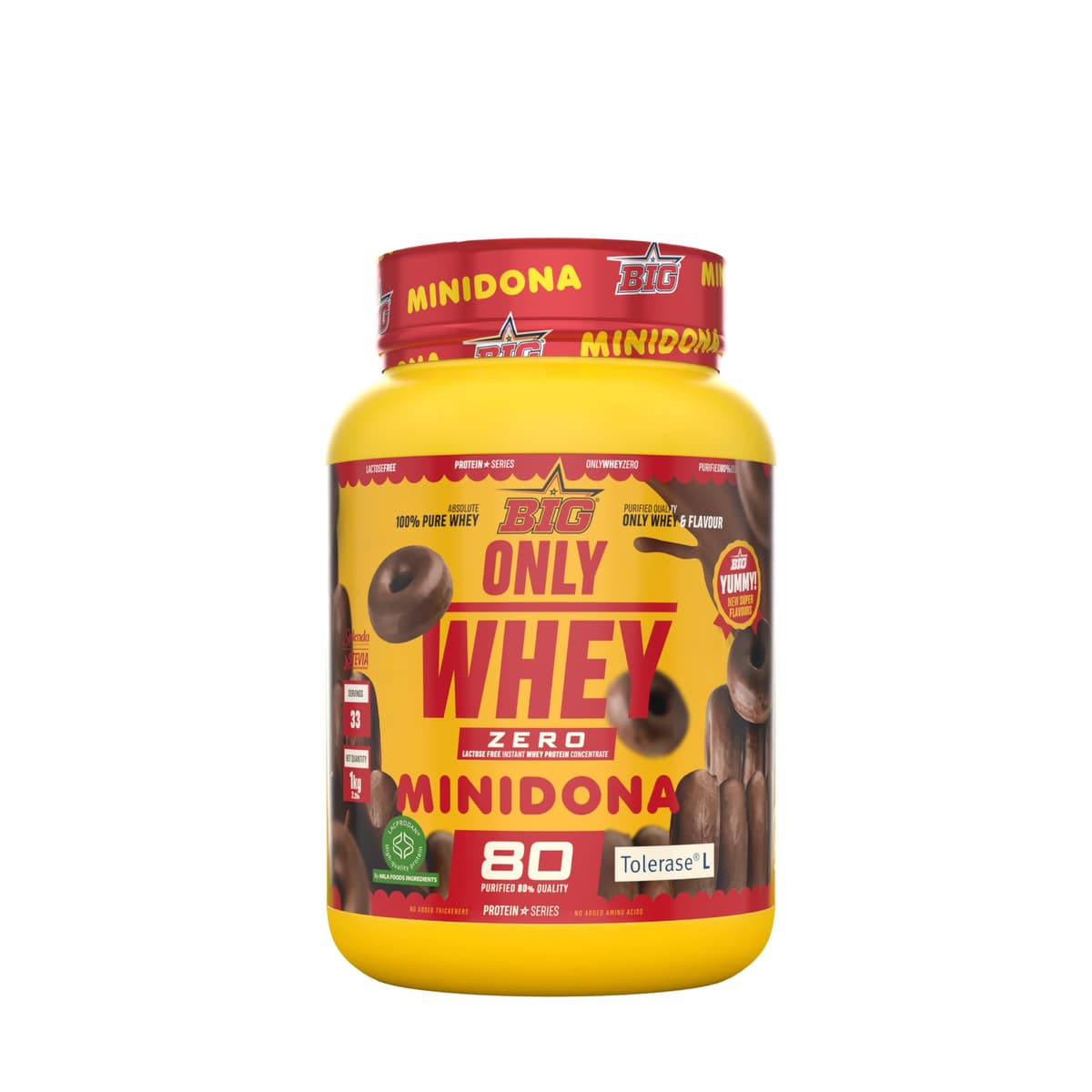 BIG - Proteinas Whey - Proteina en Polvo para Desarrollo de Masa Muscular y Recuperación - Materia Prima Premium - Whey Protein Sin Lactosa, Sin Azúcar, Sin Grumos (1Kg, Cacaolat) — view 22