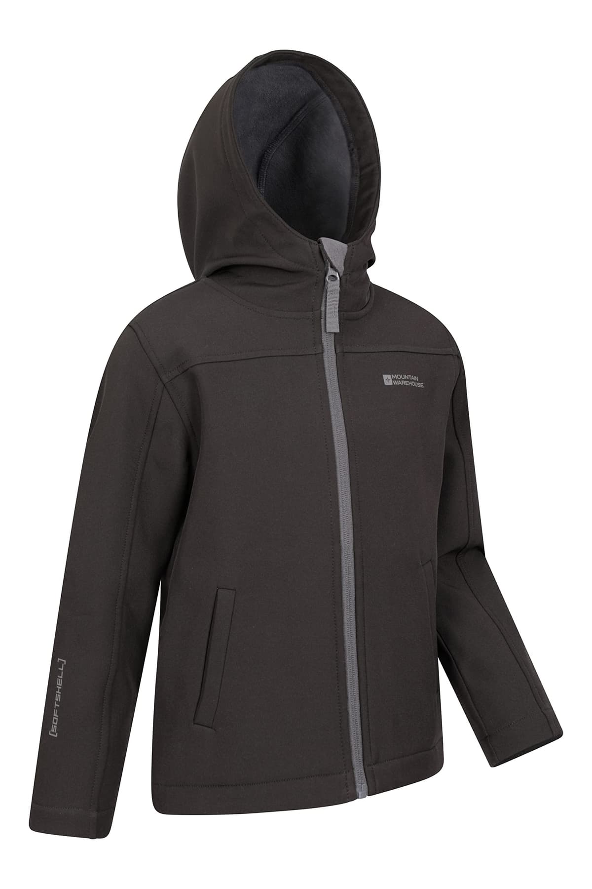 Mountain Warehouse Exodus Kids Softshell Jacket - Breathable, Wind & Water Resistant, Fleece Lined Coat, For Boys & Girls - Best For Sping Summer & Hiking — view 4