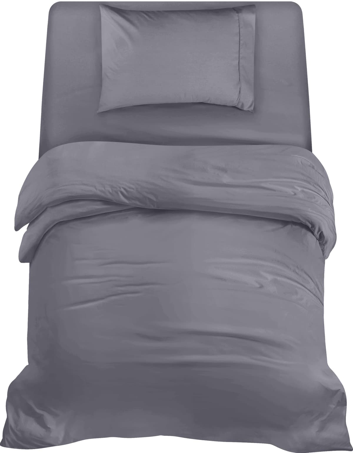 Utopia Bedding 3 Piece Single Bedding Set - Duvet Cover, Fitted Sheet with Pillow case - Soft Brushed Microfiber (Grey) — view 19