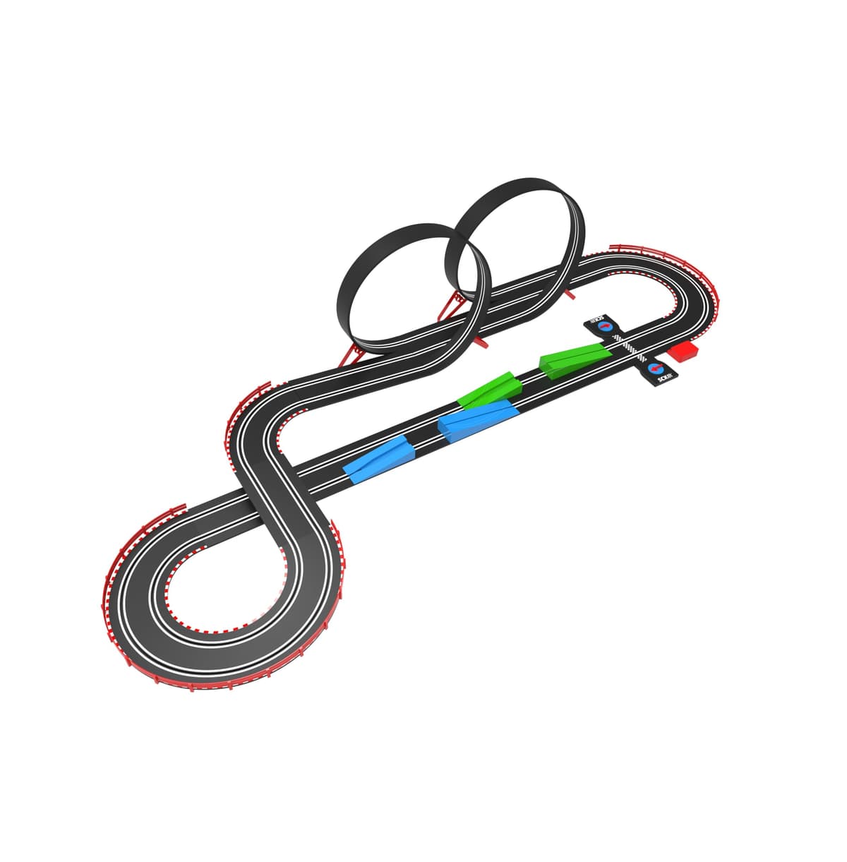 SCALEXTRIC - Circuito Compact - Pista de Carreras Completa - 2 Coches Incluidos - Escala 1:43 (Circuito Compact Speed Race) — view 3