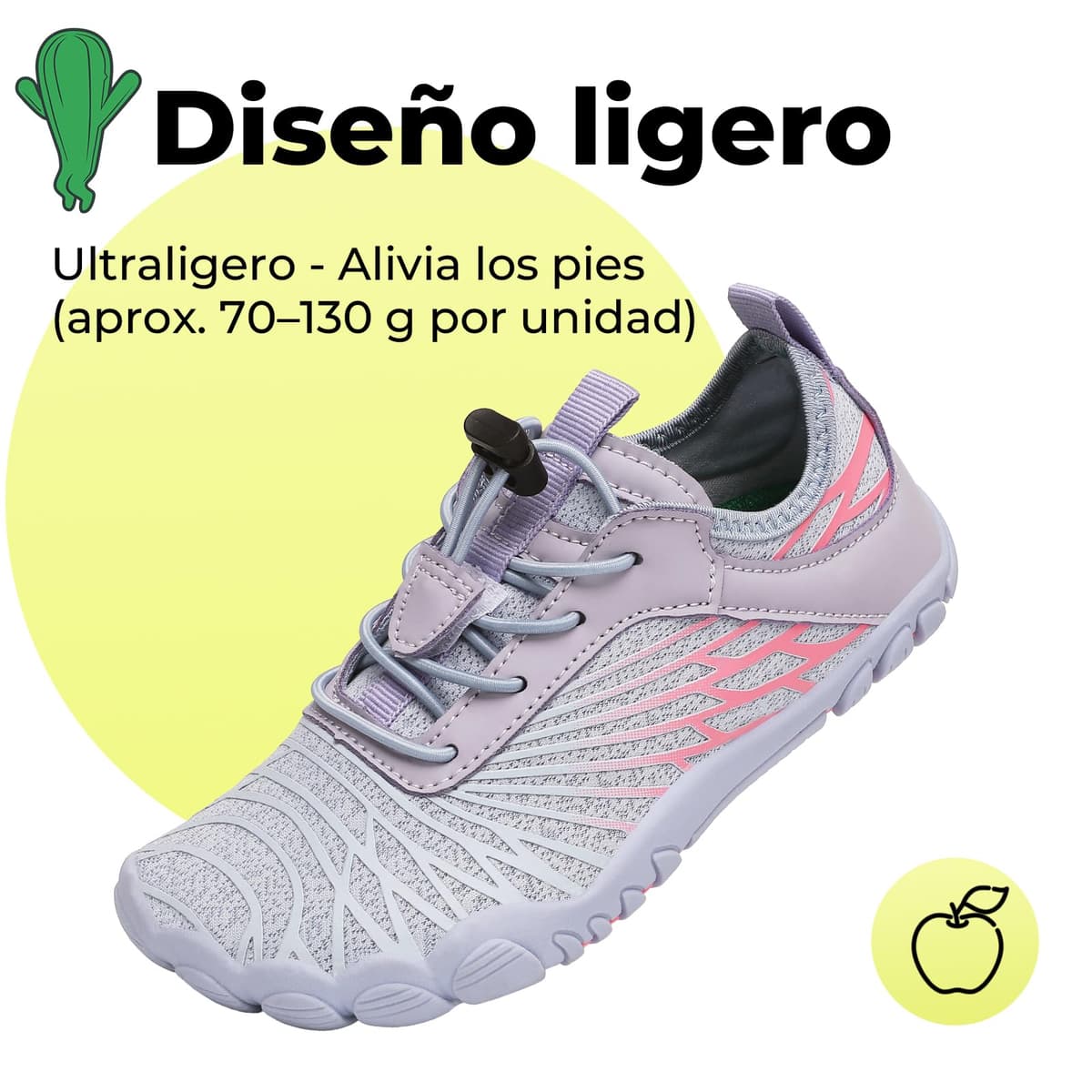 SAGUARO Zapatos descalzos para niños, de secado rápido, transpirables, con puntera ancha, talla 25-35 — view 7