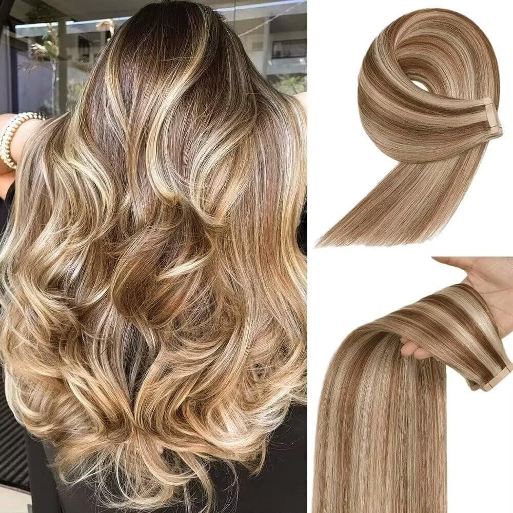 YDDM Extensiones Adhesivas Pelo Natural 20pcs 35cm 40g Negro - Extensiones De Cabello Humano (14 Pulgadas, 1B#) — view 31