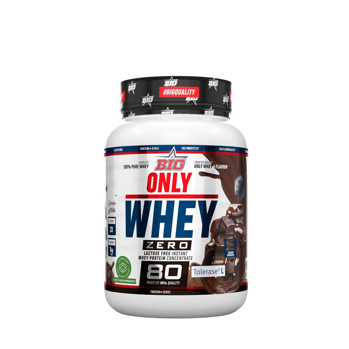 BIG - Proteinas Whey - Proteina en Polvo para Desarrollo de Masa Muscular y Recuperación - Materia Prima Premium - Whey Protein Sin Lactosa, Sin Azúcar, Sin Grumos (1Kg, Cacaolat) — view 41
