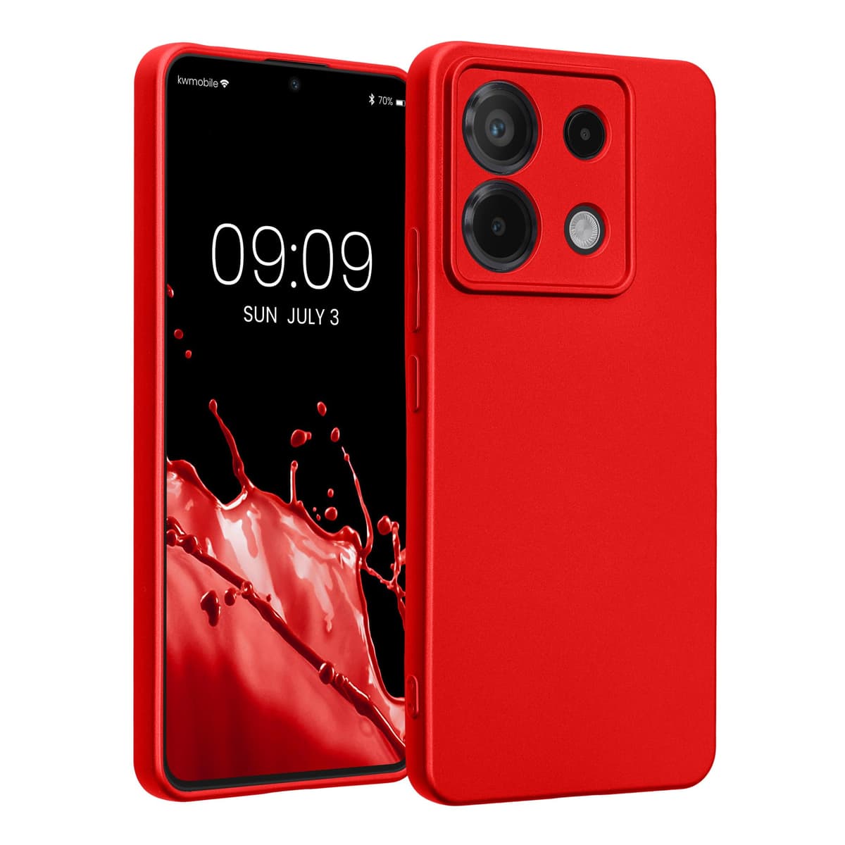 kwmobile Carcasa Compatible con Xiaomi Redmi Note 14 Pro 5G / Poco X7 Funda - Funda Ultrafina de TPU con Bordes elevados - Lavanda Metalizado — view 326