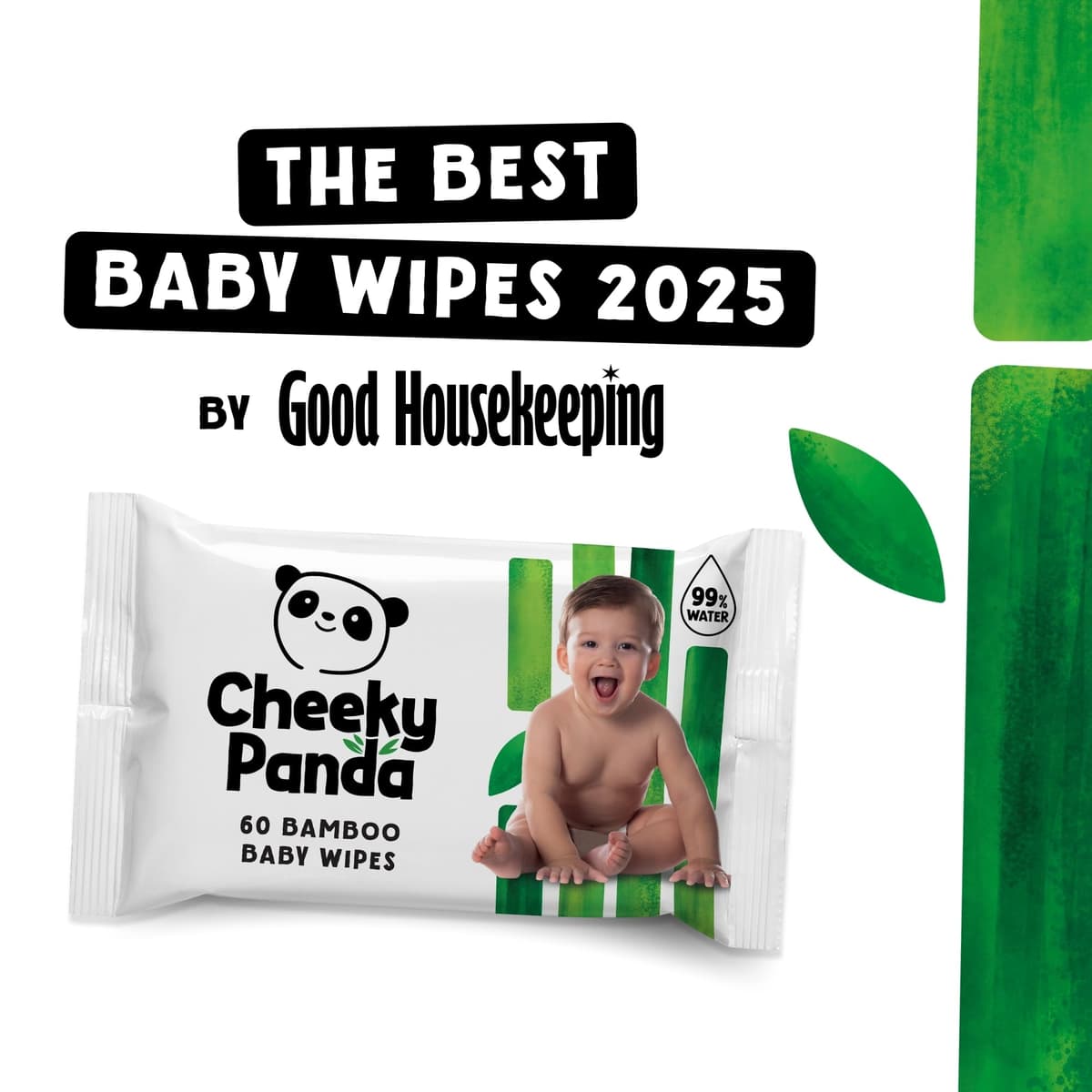 The Cheeky Panda Bamboo Biodegradable Baby Wipes | 99% Purified Water, Suitable for Sensitive Skin | Dermatologically Tested — view 8