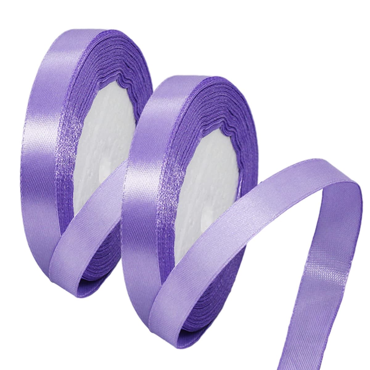 40mm Wide White Ribbon Thick Wedding Car Ribbon 22m, 1.5 inch Thick White Satin Ribbon for Gift Wrapping Wedding Car Christmas Birthday Cake Hair Bow Florist Bouquet Crafts Decorations — view 12