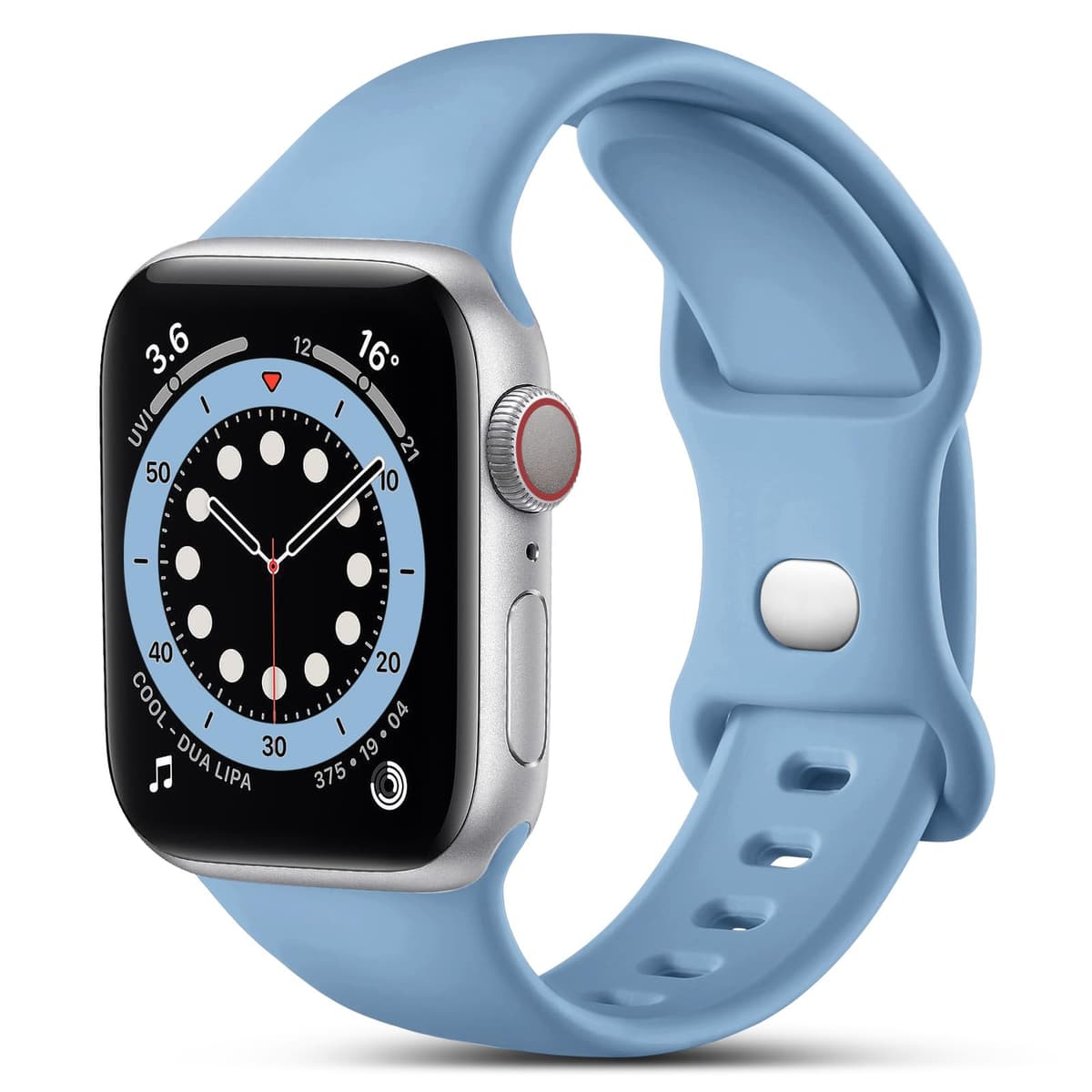 CeMiKa Compatible with Apple Watch Strap 41mm 40mm 38mm 42mm, Silicone Sport Band Replacement Straps Compatible with Apple Watch Series 11 10 9 8 7 6 5 4 3 2 1 SE SE3/iwatch Strap, Black — view 11