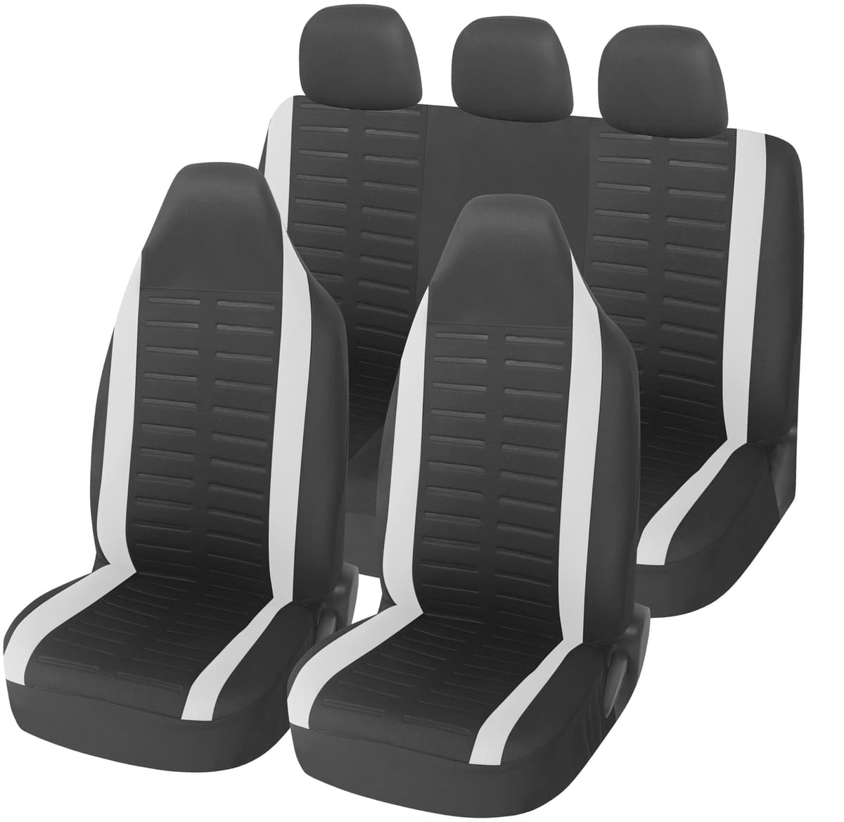 Upgrade4cars Fundas Asientos Delanteros Coche Universales Negro | Cubre Universal | Protector de Asiento Delantero para Conductor y Copiloto | Accesorios Interior Decoracion — view 9