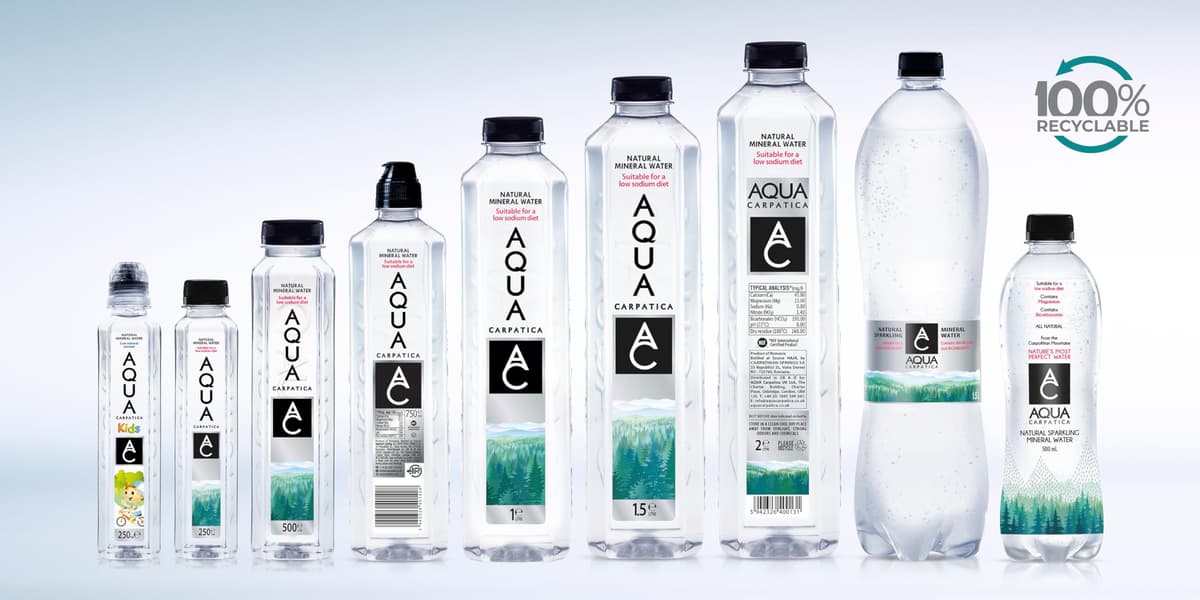 AQUA Carpatica Pure Natural Still Mineral Water, Virtually Nitrate Free, Low Sodium, Naturally Alkaline, Natural Electrolytes, Premium Multipack 100% Recyclable, 500 ml (Pack of 6) — view 9
