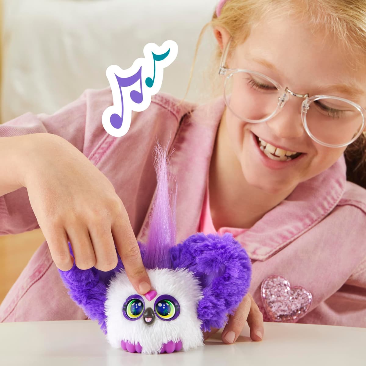 Furby Furblets - Series 4 Collectible - Bam-Boo Panda Mini Plush Toy, Purple — view 5