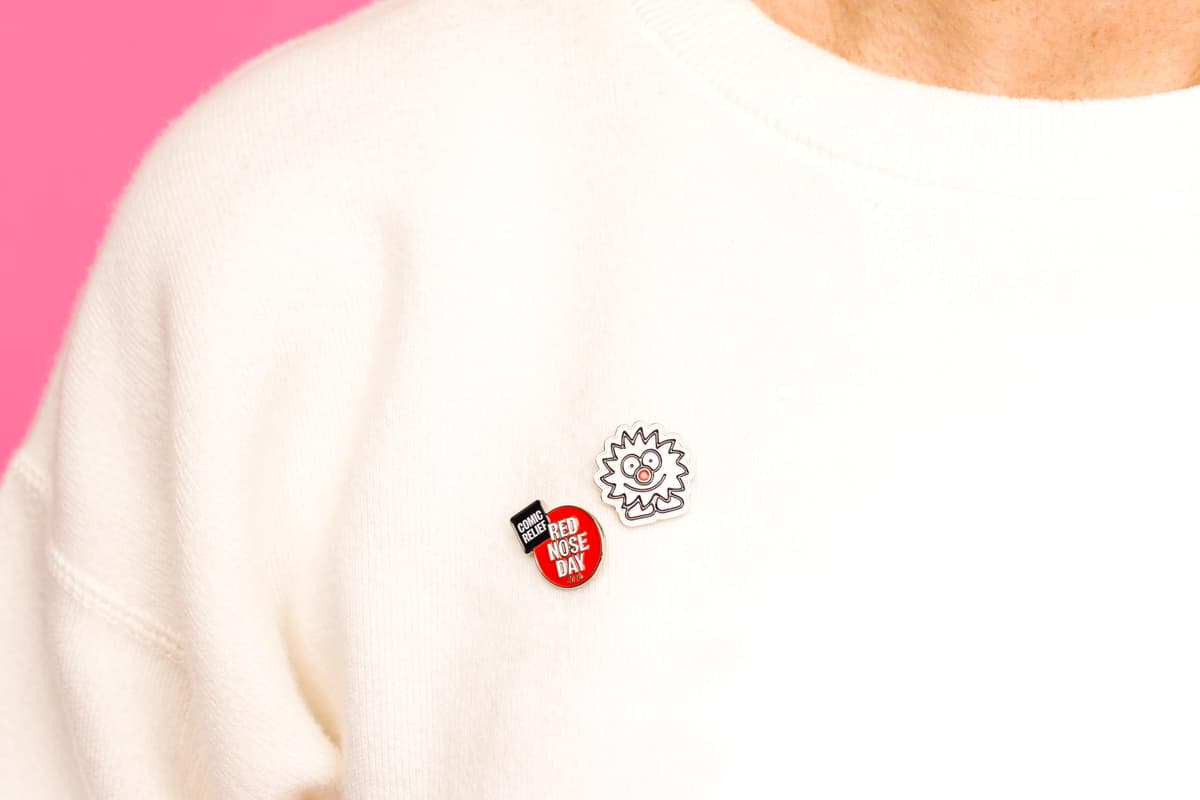 Red Nose Day 2026: Mr Doodle pin badges- On behalf of Comic Relief — view 4