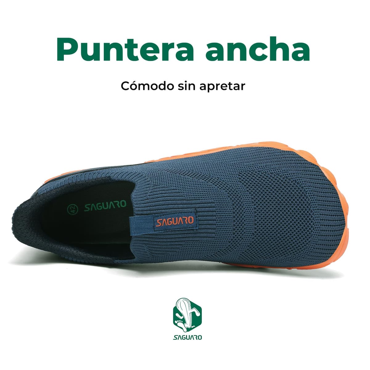 Saguaro Unisex Zapatos Barefoot Slip-On de Cinco Dedos – Calzado Minimalista para Uso Diario, Caminar, Gr.36-48 — view 2