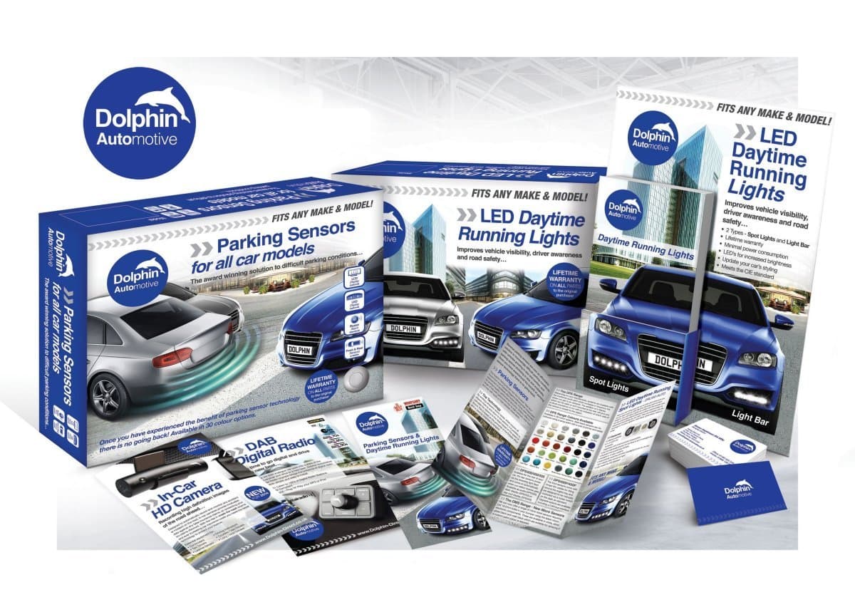 Dolphin Automotive DPS400 Reverse Parking Sensors Auto Express Award Winning In 32 Colours 4 Ultrasonic Radar Sensors Kit Audio Alert System Matt & Gloss Black +30 More Colours (Red) — view 5