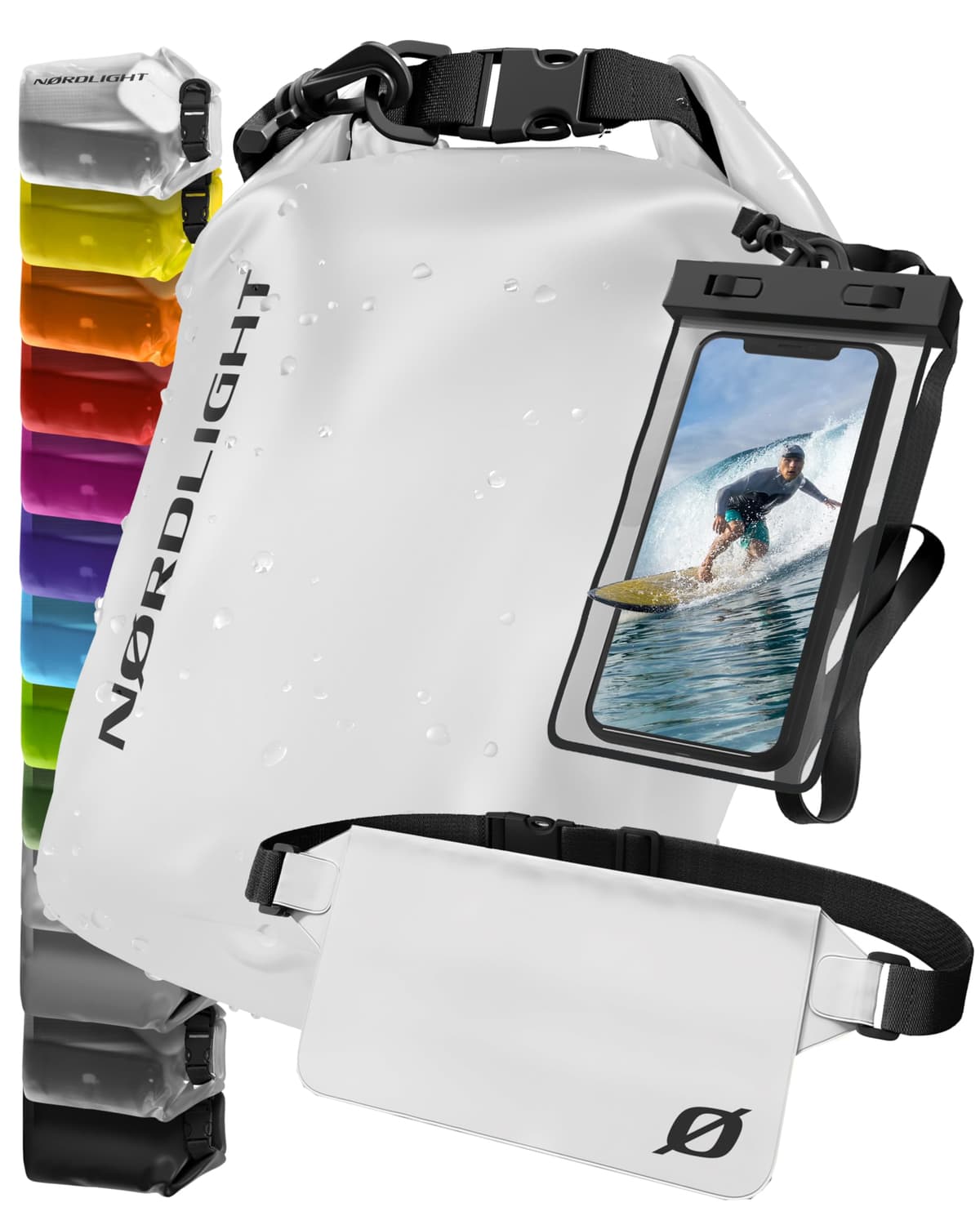 Nordlight Mochila Impermeable Roll Top 25L - Hybrid 25" | Bolsa Seca Con Compartimento Para Portátil De 15 Pulgadas, Bolsillos Exteriores E Interiores, Sistema De Transporte Acolchado — view 36