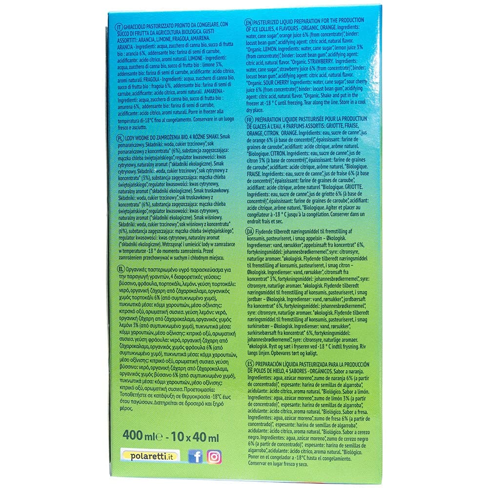 HELADOS DE AGUA PAR CONGELAR BIO 10 uds. x 40 ml - POLARETTI FRUIT — view 4
