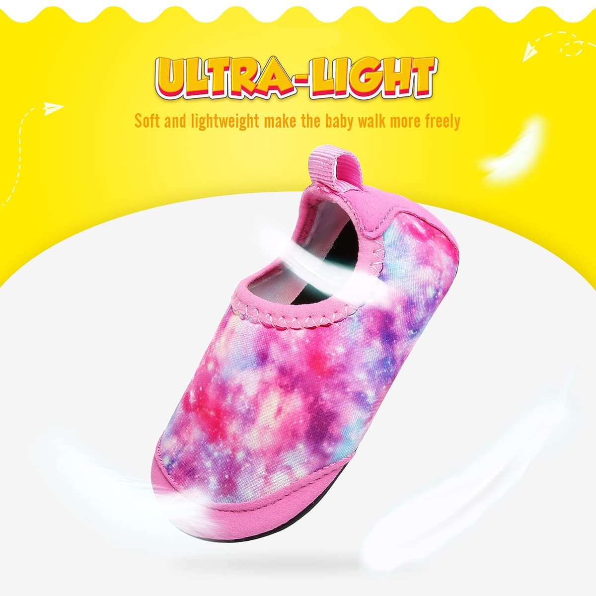 Baby Boys Girls Water Shoes Toddler Beach Shoes Barefoot Aqua Socks Non-Slip for Pool Beach — view 4