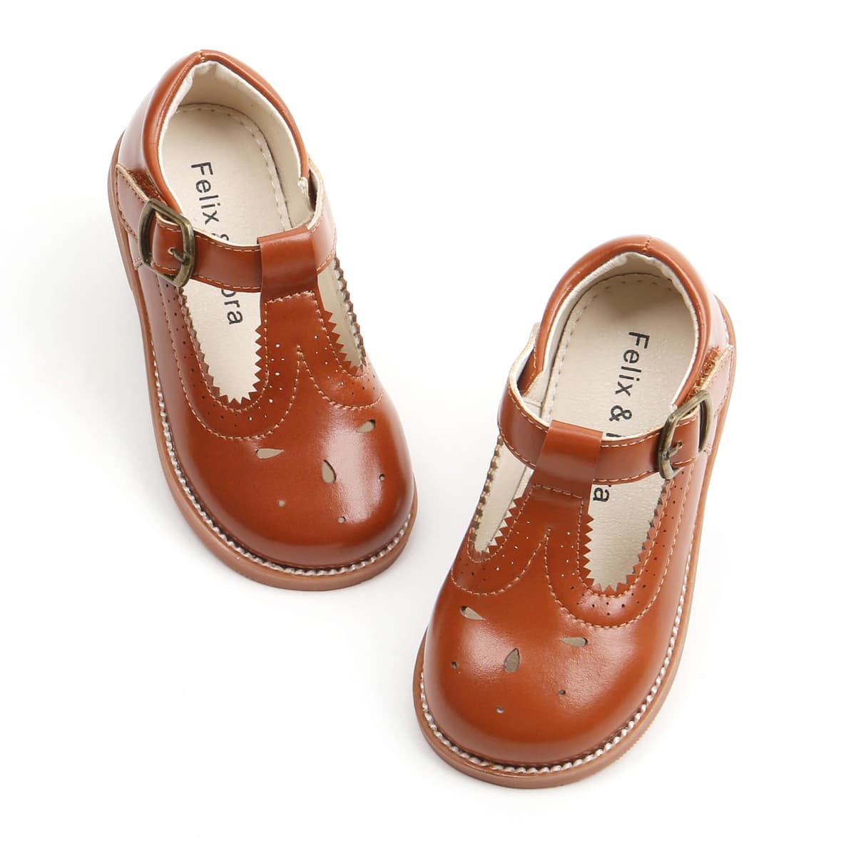 Felix & Flora Toddler Little Girl Mary Jane Dress Shoes - Ballet Flats for Girl Party School Shoes — view 12