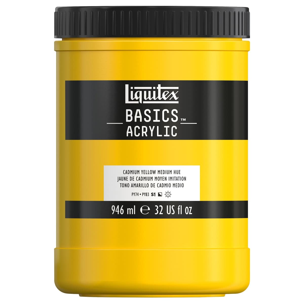 LIQUITEX Basics Acrylic Paint, Mars Black, 118 ml Tube — view 45