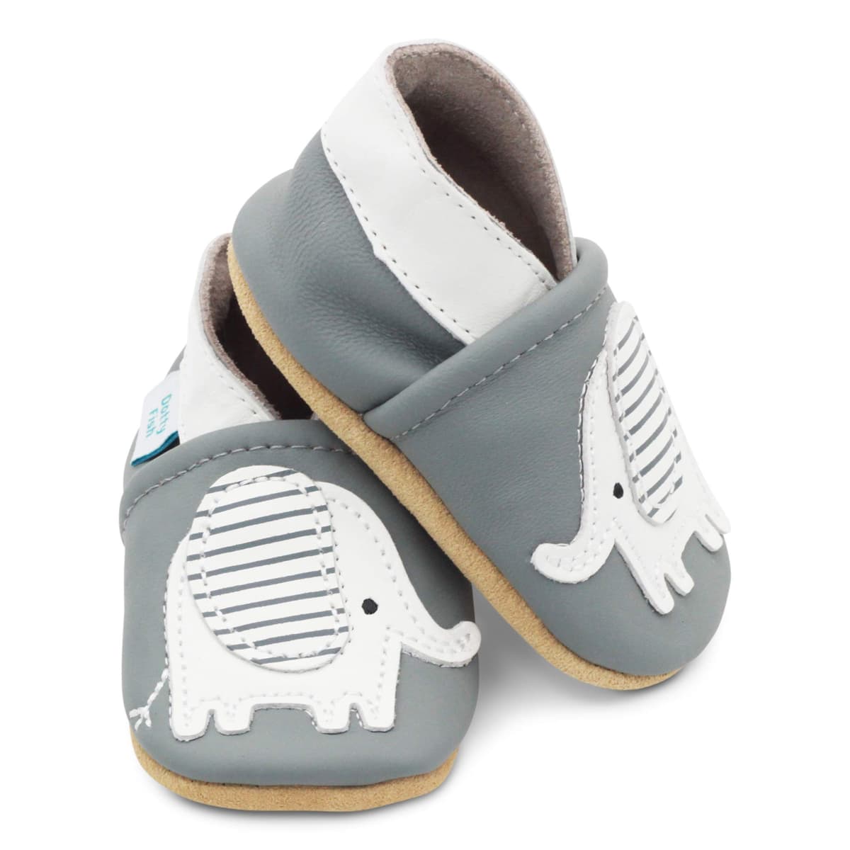 Dotty Fish Unisex Soft Leather Shoes, Unisex Baby First Walker Shoe — view 4