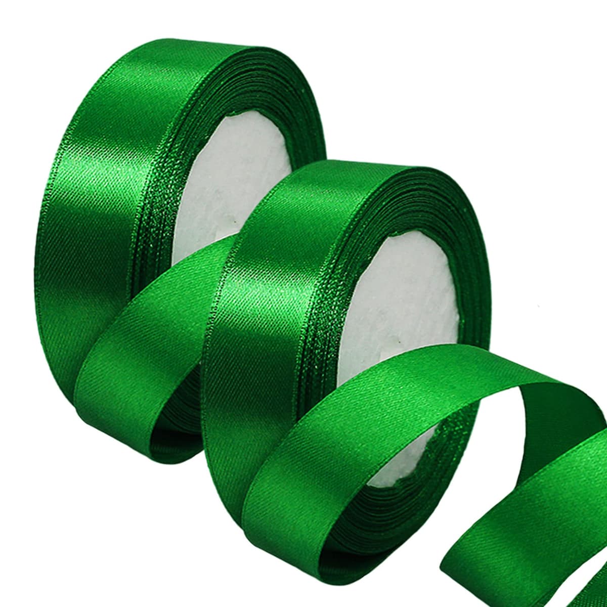 40mm Wide White Ribbon Thick Wedding Car Ribbon 22m, 1.5 inch Thick White Satin Ribbon for Gift Wrapping Wedding Car Christmas Birthday Cake Hair Bow Florist Bouquet Crafts Decorations — view 49