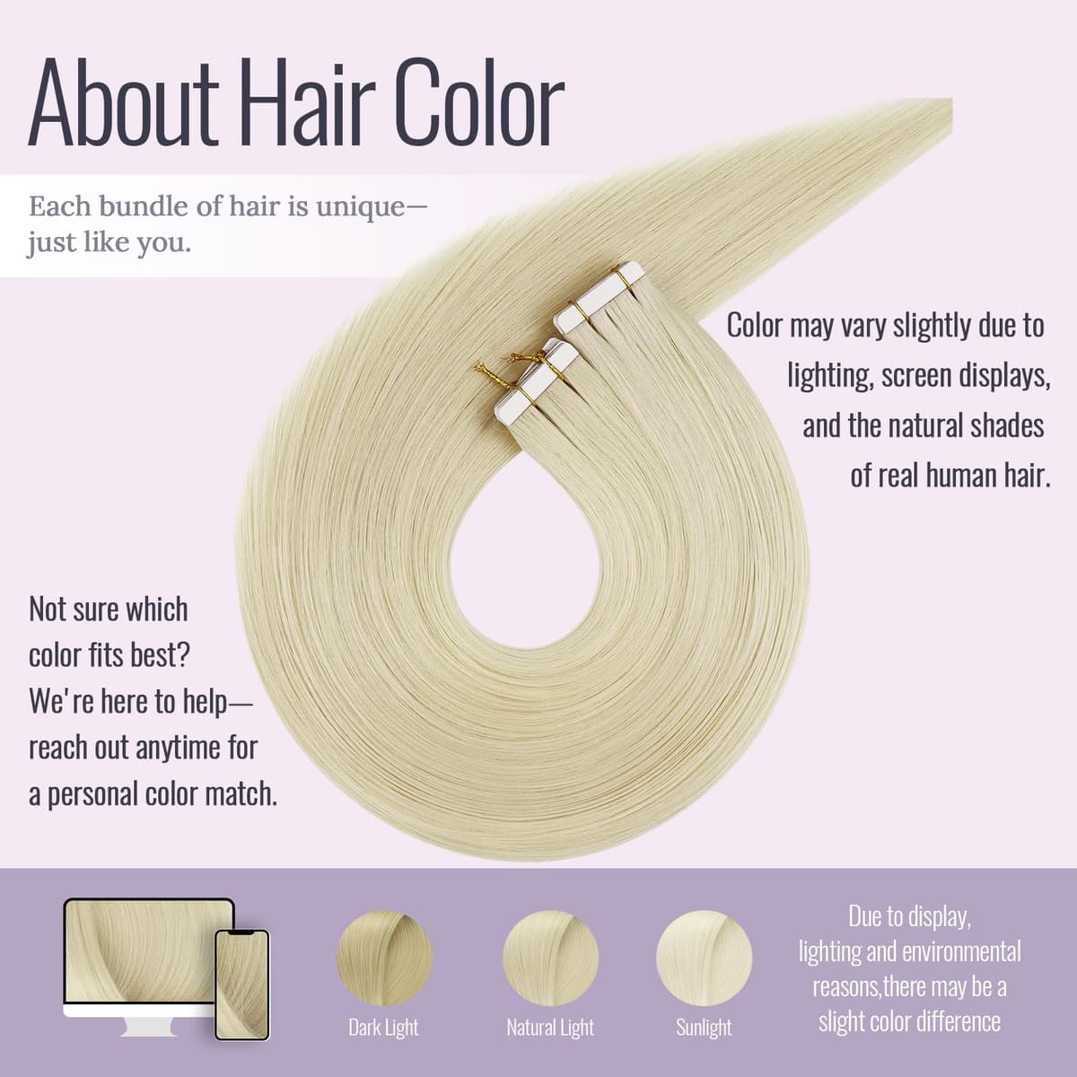 Fshine Extensiones Pelo Natural Adhesivas Rubio Blanco Extensiones Remy Adhesivas 45cm 50g Tape In Hair Extensions Cintas De Cabello Pelo Natural Color 1000 — view 2