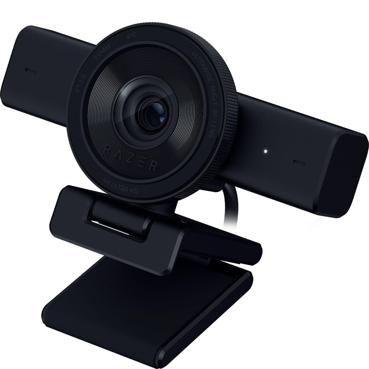 Razer Kiyo V2 – 4K 30FPS Webcam with AI-Powered Auto-Framing - 1080p 60 FPS, Integrated Webcam Cover, HDR, USB-C, Ultra-Wide-Angle Lens, Works with Microsoft Teams, Zoom, Google Meet | Black