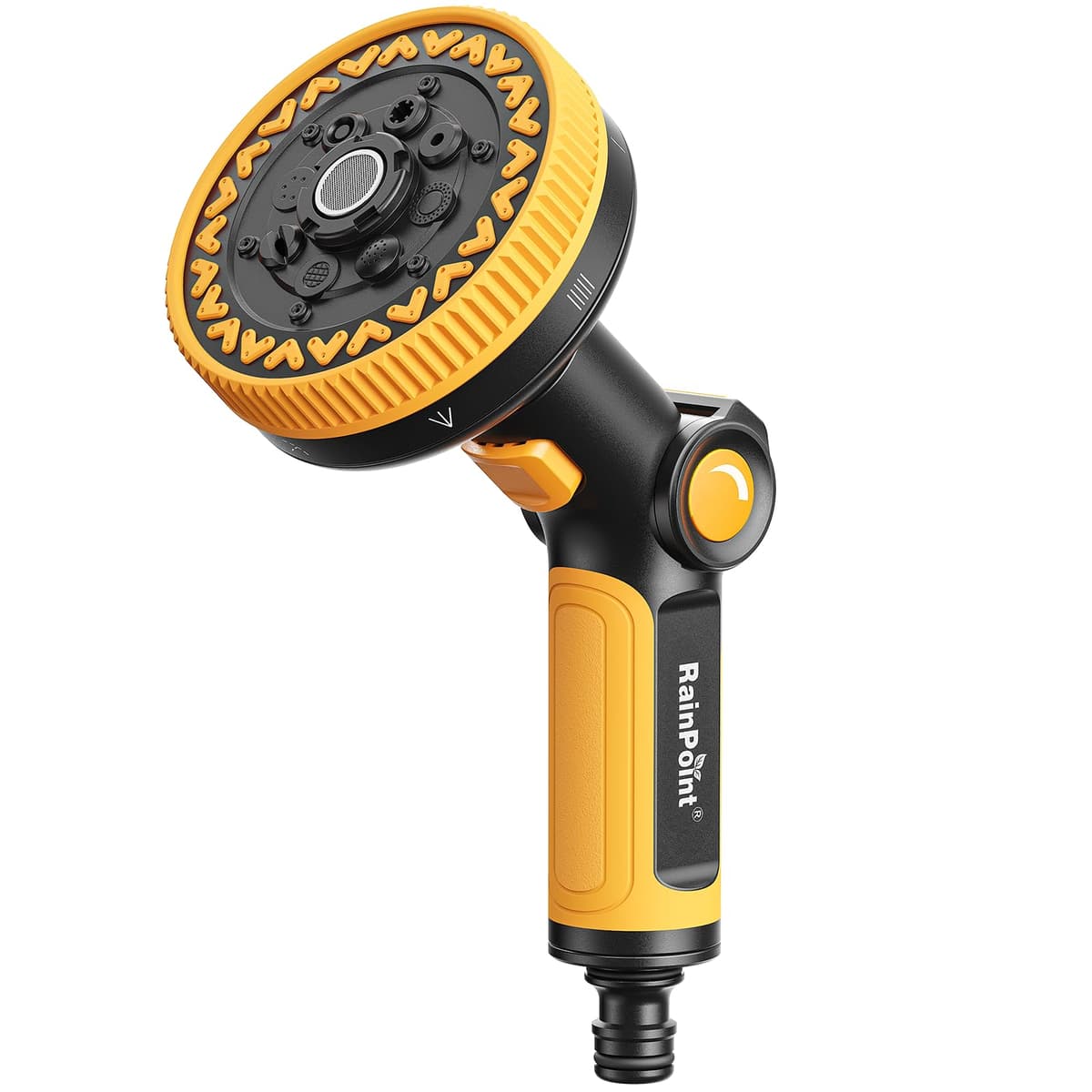 RAINPOINT Hose Pipe Spray Gun, High Pressure Garden Hose Spray Gun with 8 Patterns, Hose Nozzle with Thumb Flow Control for Watering Plants, Lawns, Cars and Pets Washing