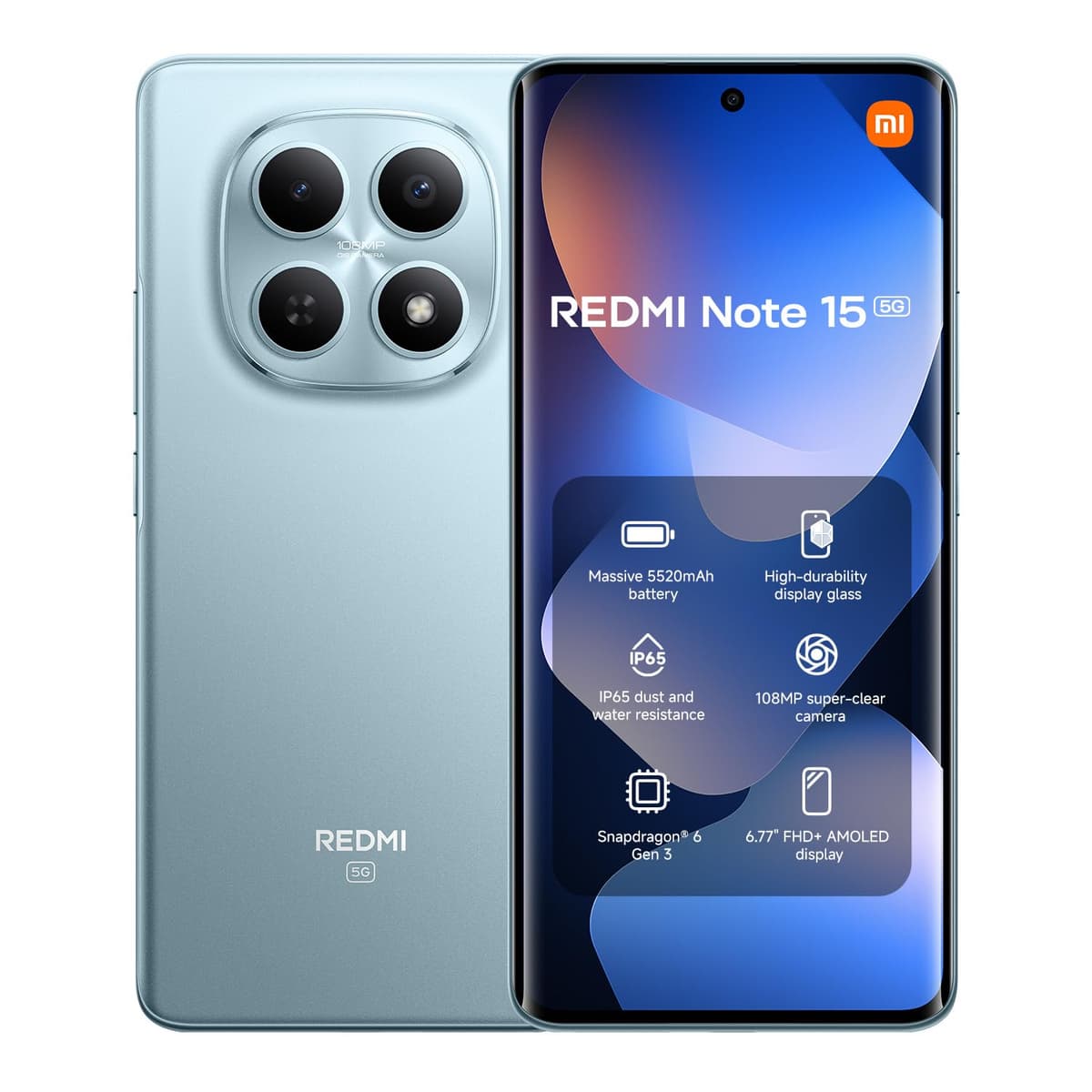 Xiaomi Redmi Note 14 smartphone, 6+128GB, green, 108MP AI camera system, 5500mAh battery, 120Hz eye-care display, AI features (no charger included), 2 year Warranty — view 29