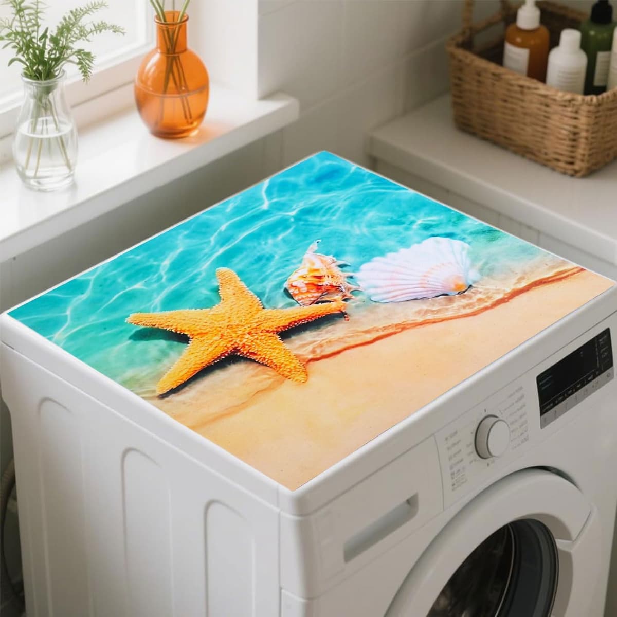 YeahBoom Cubierta Superior para Lavadora y Secadora,60 x 60 cm Cubierta para Lavadora,Funda para Lavadora,Funda Antipolvo para Lavadoras,Secadoras,Cocinas,Autocaravanas,Baños — view 17