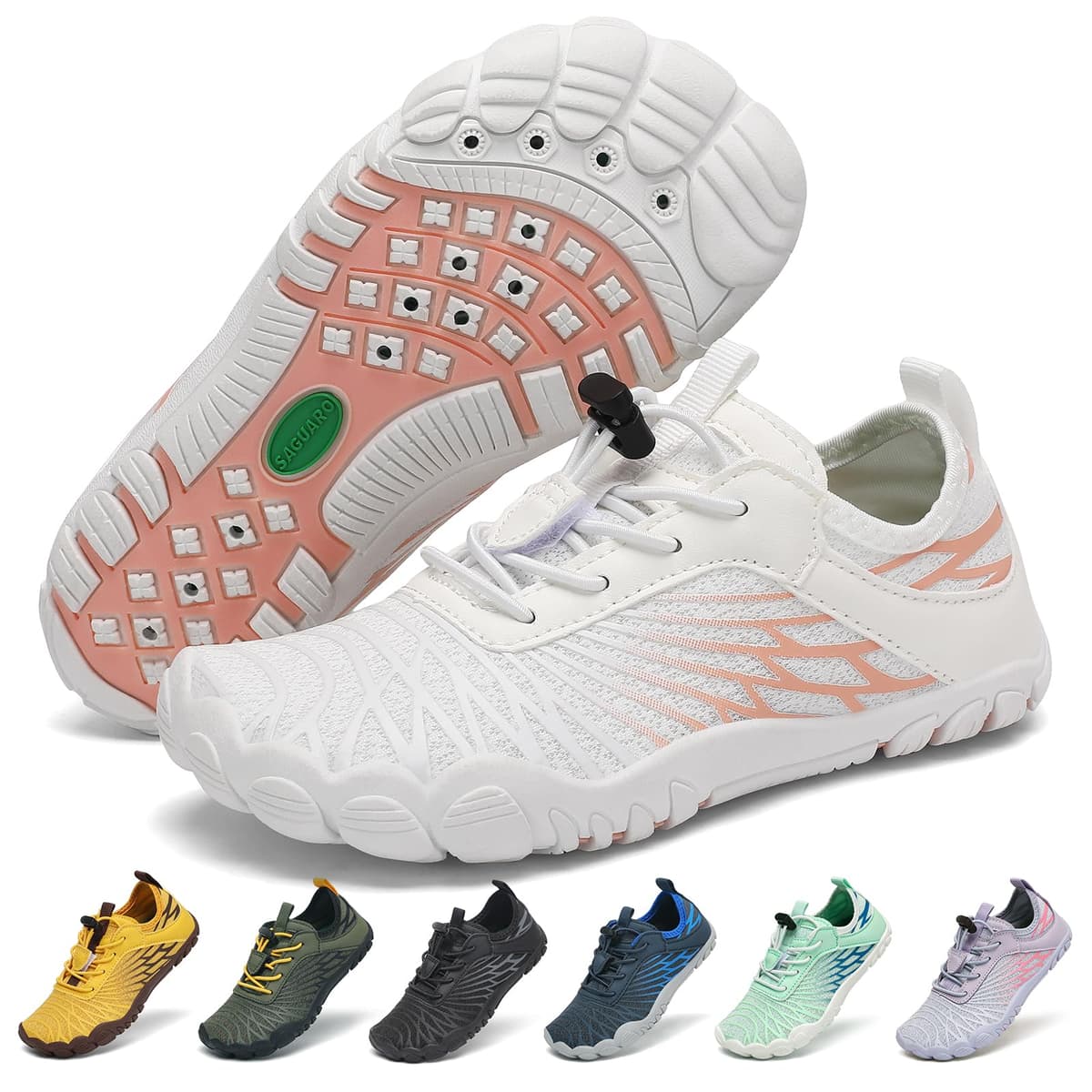 SAGUARO Zapatos descalzos para niños, de secado rápido, transpirables, con puntera ancha, talla 25-35 — view 12