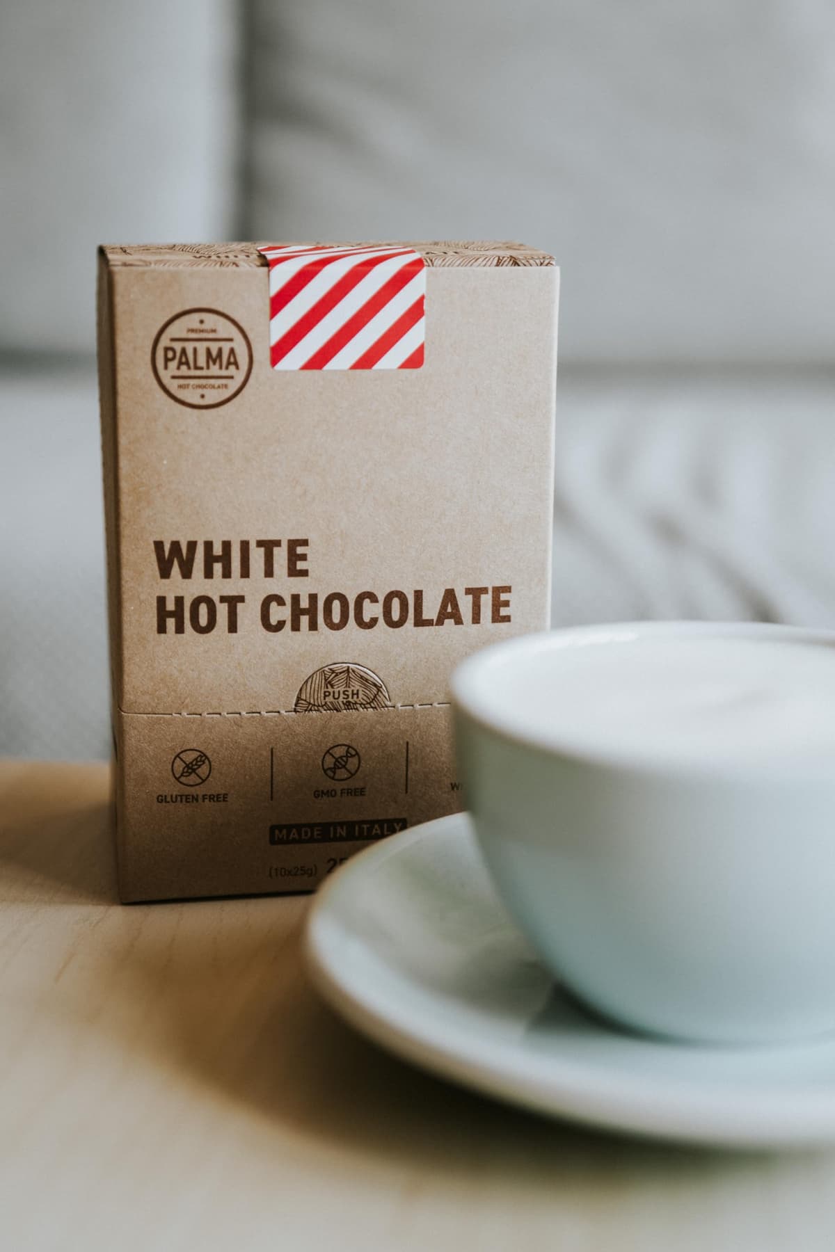 PALMA Italian Hot Chocolate Sachets - Sugar Free White Chocolate - No Added Sugar | 250g (10 Servings) — view 2