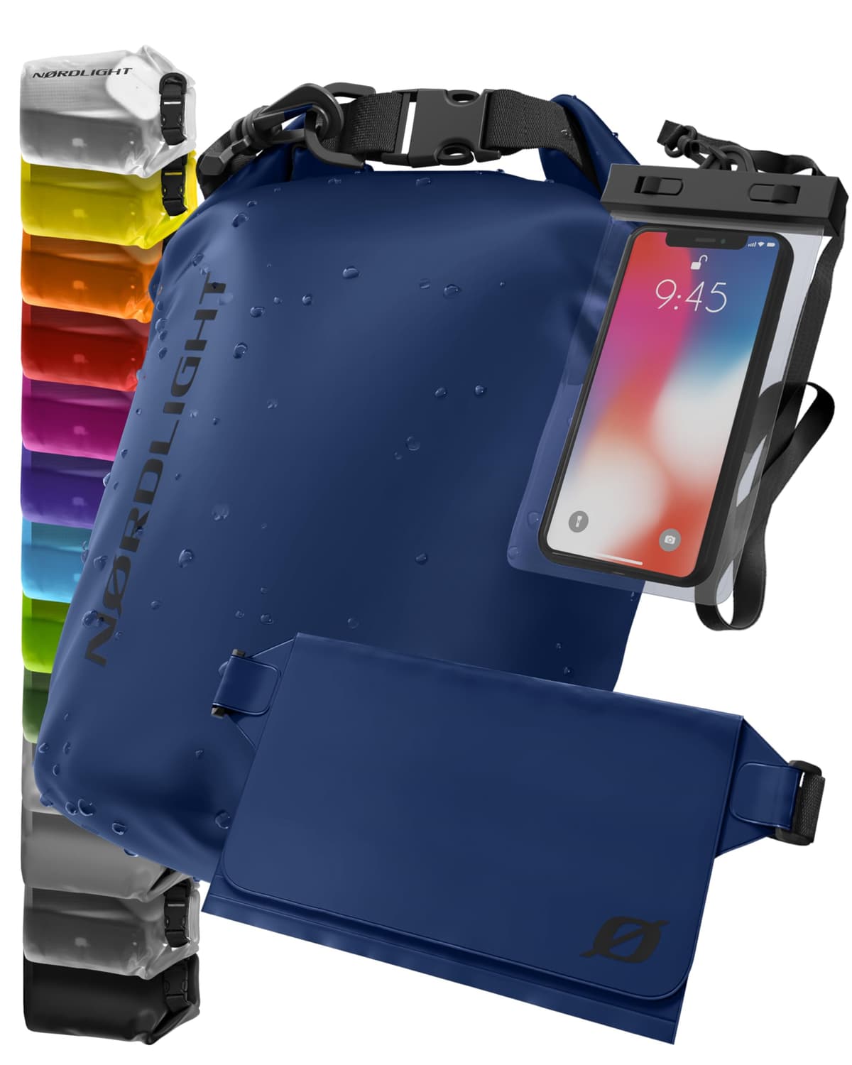 Nordlight Mochila Impermeable Roll Top 25L - Hybrid 25" | Bolsa Seca Con Compartimento Para Portátil De 15 Pulgadas, Bolsillos Exteriores E Interiores, Sistema De Transporte Acolchado — view 20