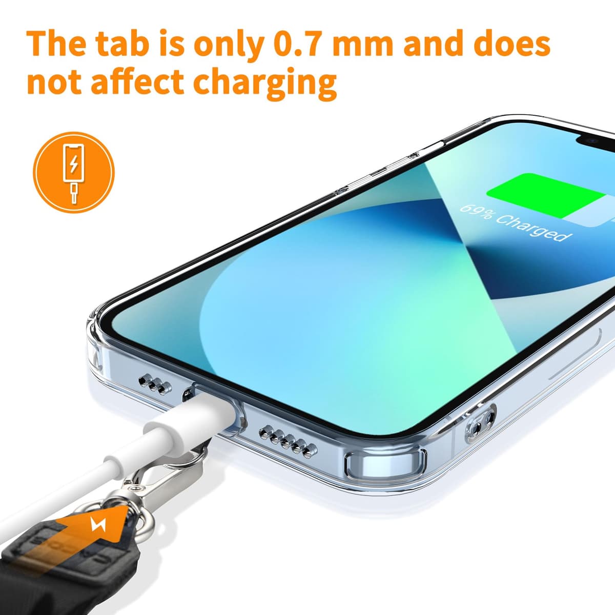 CACOE Universal Mobile Phone Chain, 2 Pcs Adjustable Collar Lanyard and 2 Pcs Durable Patches, Lanyard Mobile Phone Neck Strap Compatible with Most Smartphones — view 2