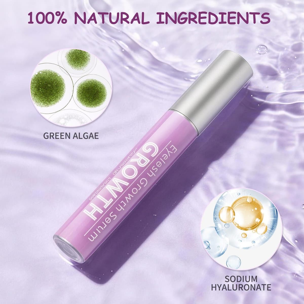 IPRILRY Eyelash Growth Serum with Natural Formula Lash Serum for Eyelash Growth for Longer,Fuller Looking Lashes Gentle for Eyelash 0.17 Fl Oz — view 2