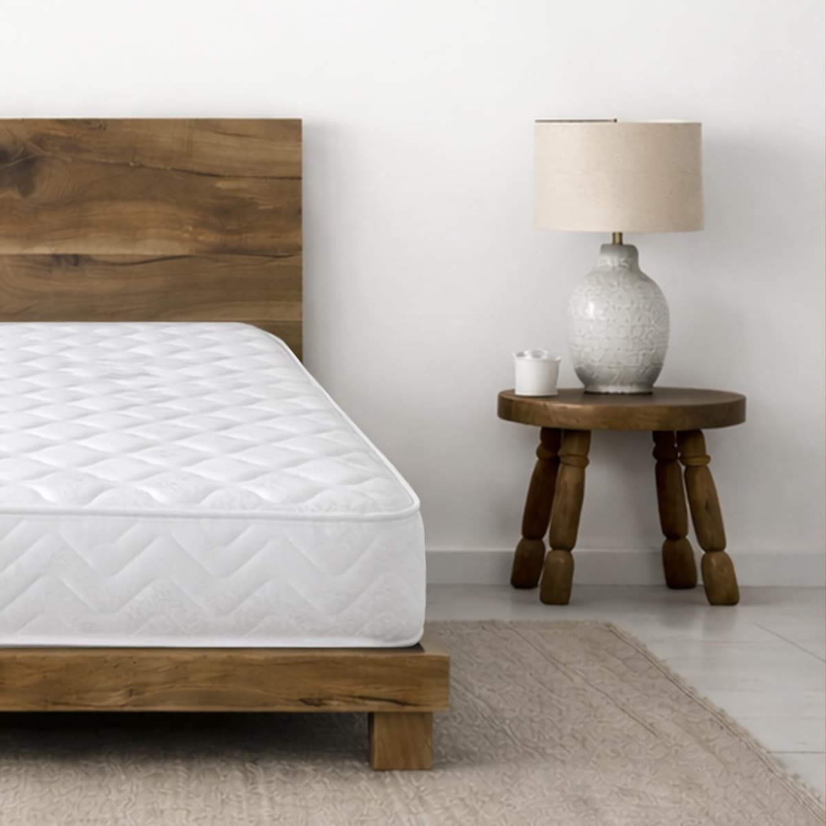 Starlight Beds Single Mattress – Memory Foam Mattress with Springs, Maximum Value, 18cm Deep, Plush, White,(90cm x 190cm)