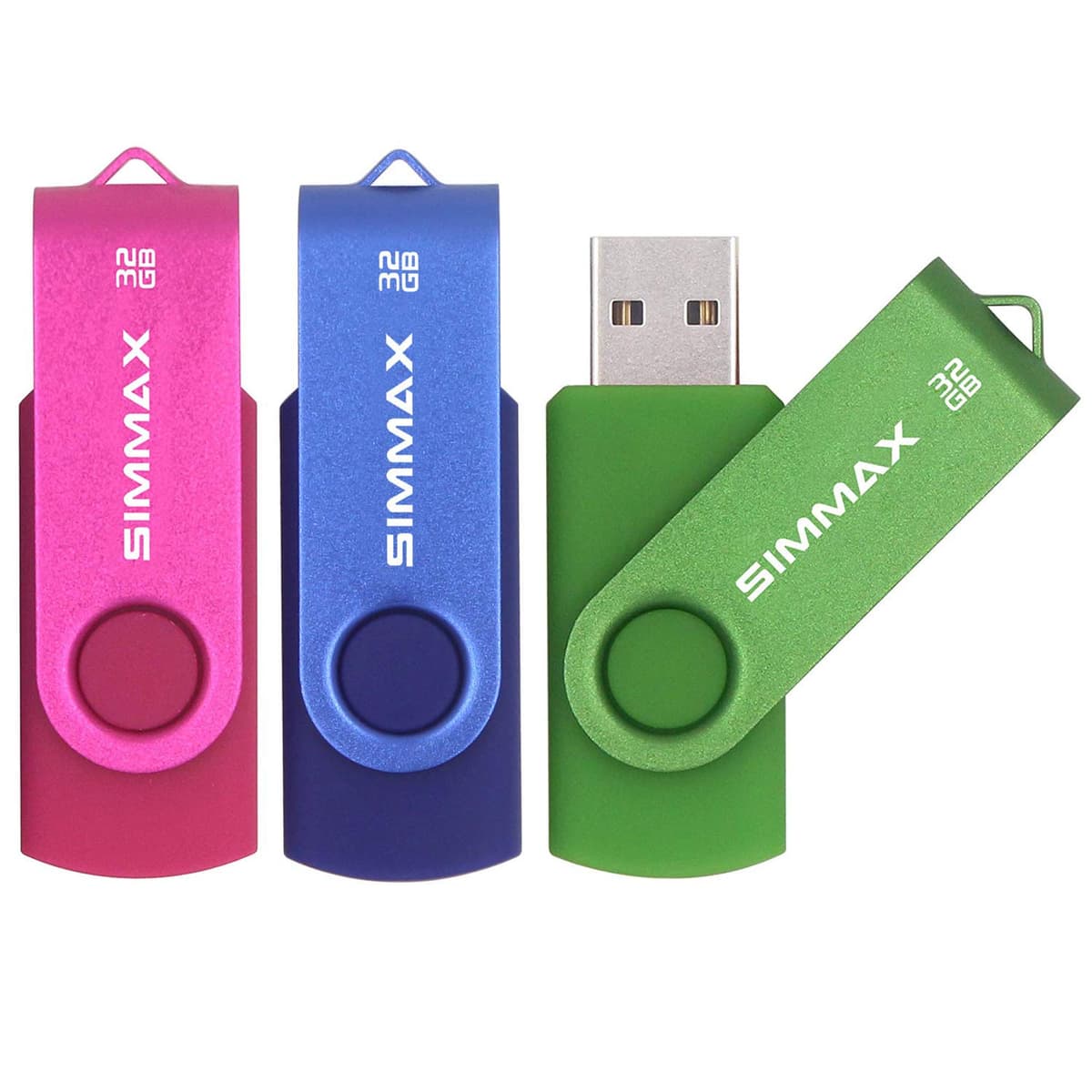 SIMMAX 32GB Memory Stick USB 2.0 Flash Drives Swivel Thumb Drive Pen Drive (32GB Purple) — view 13