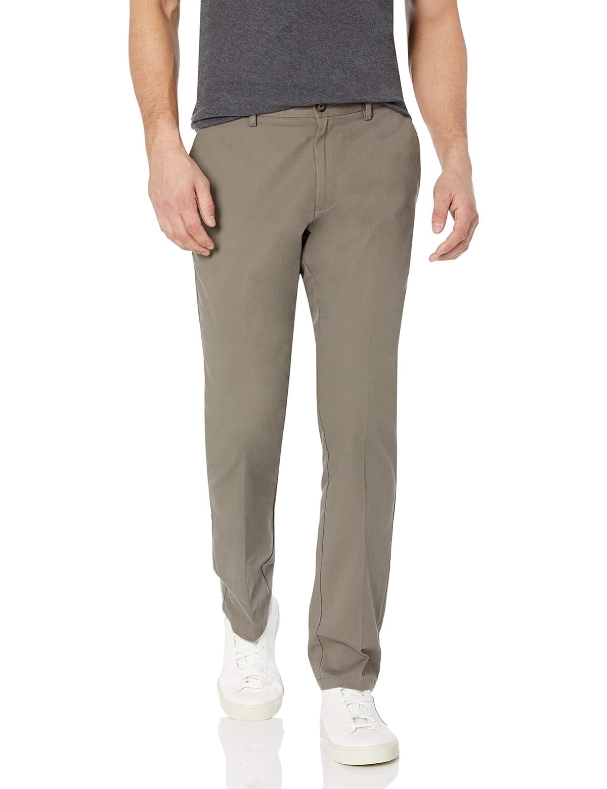 Amazon Essentials Men's Slim Fit Wrinkle-Resistant Flat-Front Work Chino Trousers