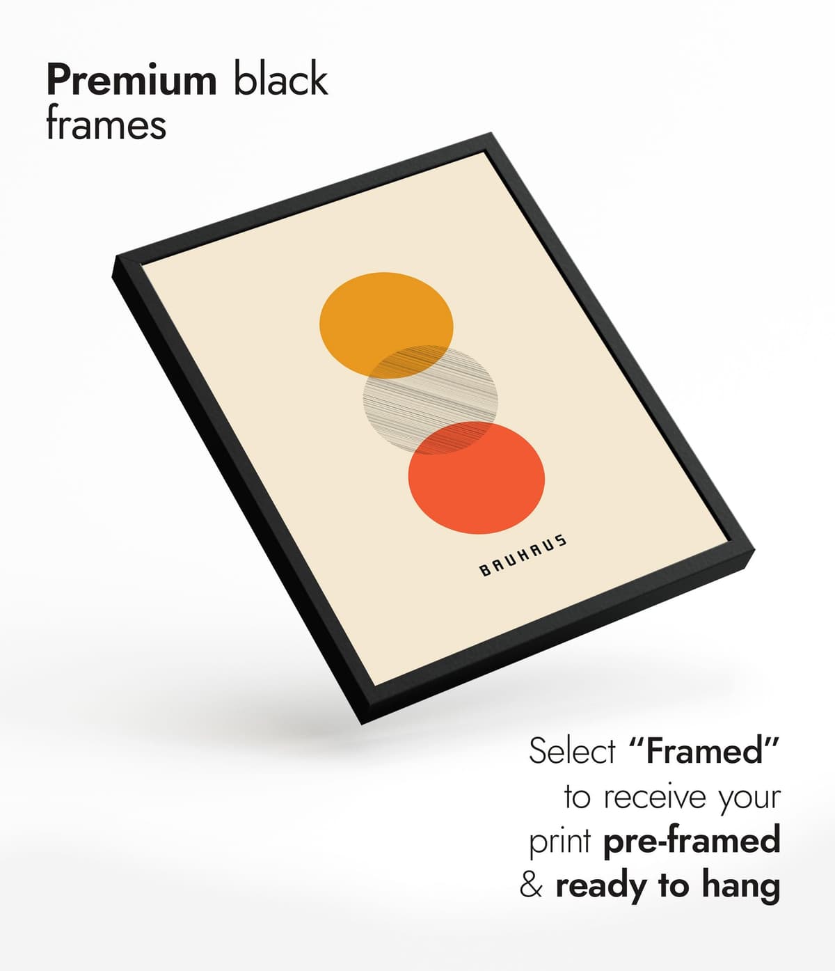 Sunset Poster, Bauhaus Print, Framed Abstract Art, Mid-Century Wall Art, Modern Home Decor, Gift Idea, Archival Matte, A4 (Print Only) - 29.7x21cm — view 4