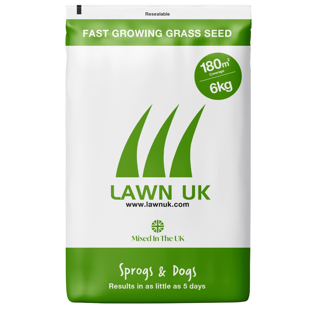 Lawn UK Hardwearing Grass Seed - Sprogs & Dogs Grass Seeds Fast Growing - 1kg up to 30sqm Coverage - Ideal for Family Lawns - Super Durable Perfect for Children & Pets — view 7