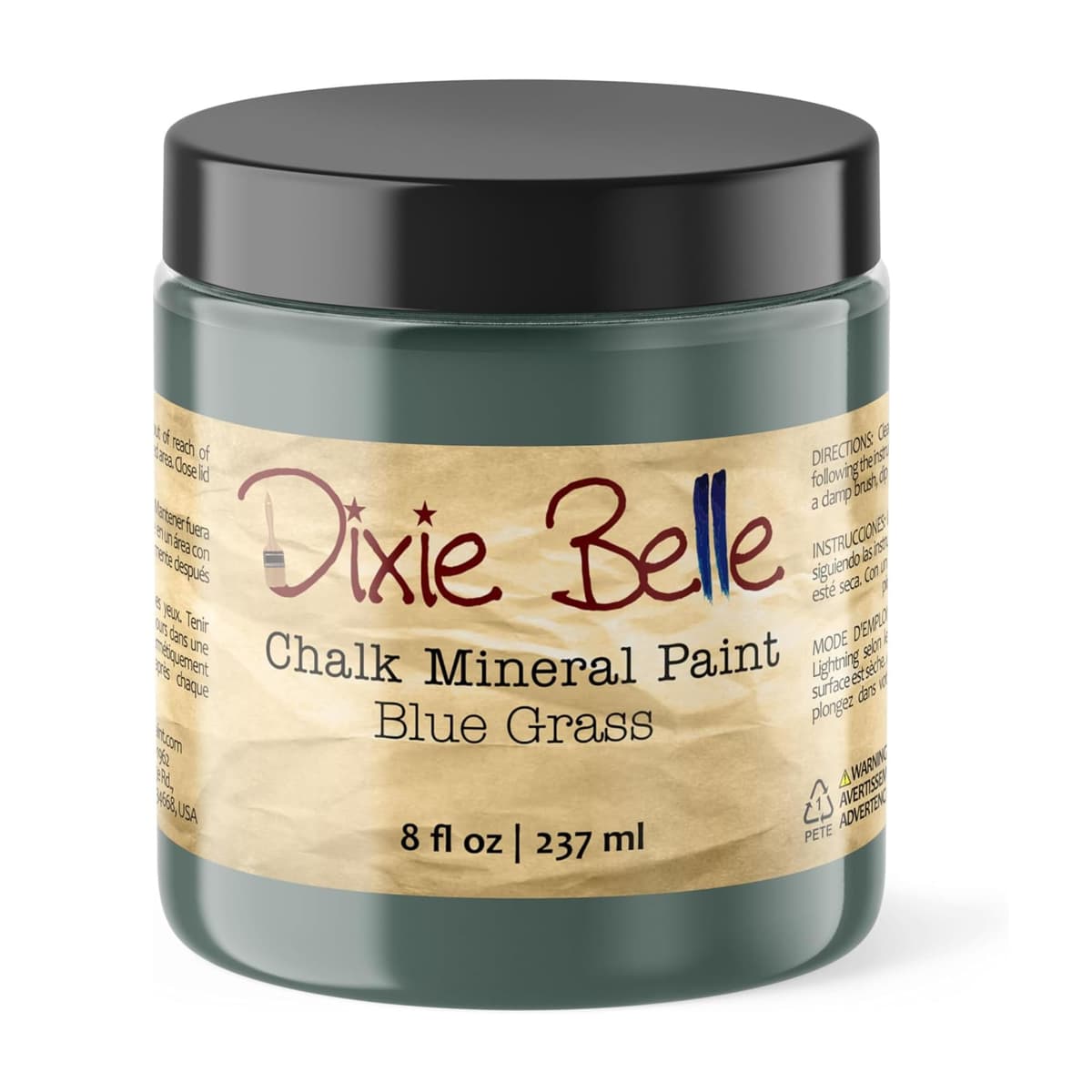 Dixie Belle Paint Company Chalk Finish Furniture Paint - Caviar (32oz) - Matte Black Chic Chalk Mineral DIY Furniture Paint — view 143