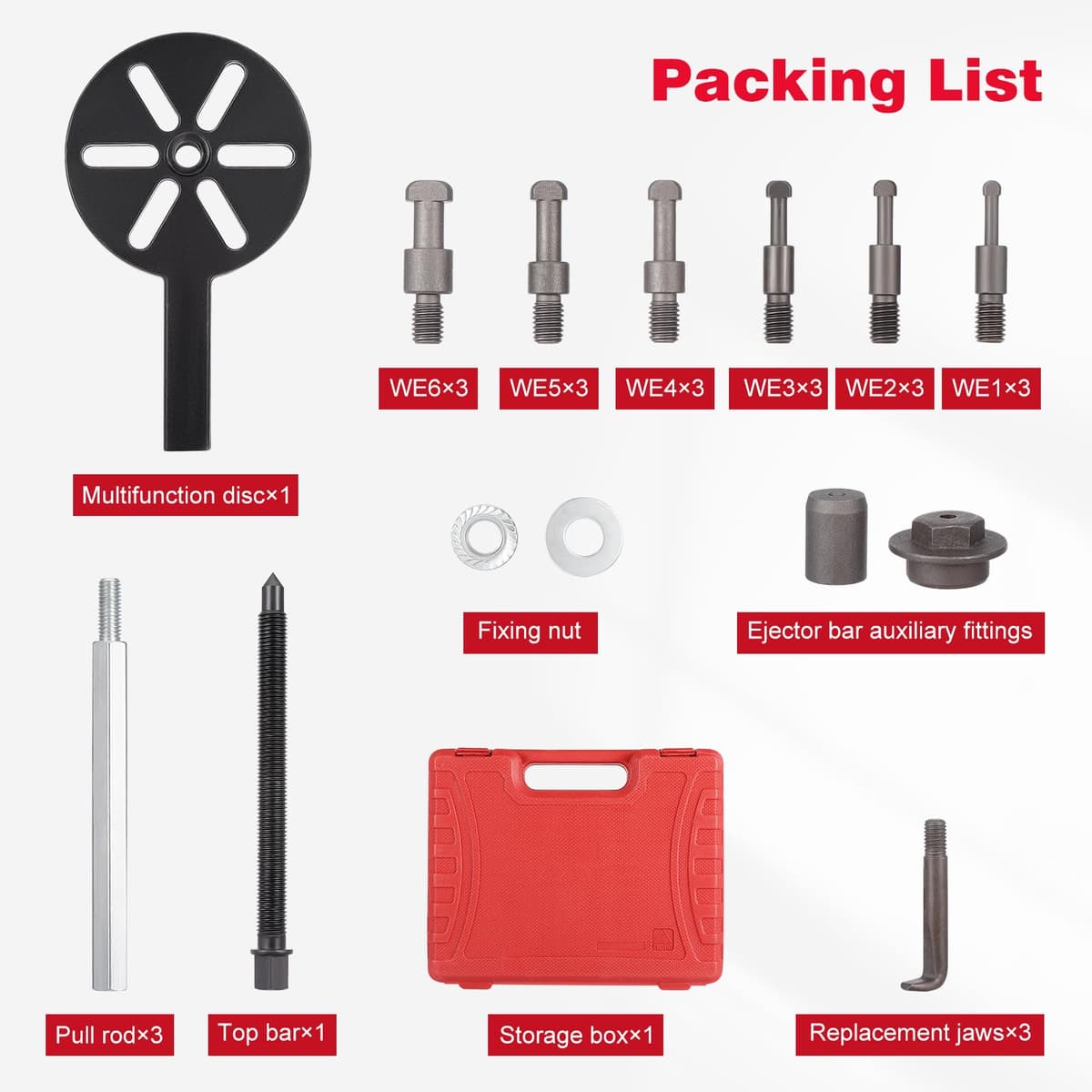 21 Pcs Bearing Puller Set Inner Hole Bearing Puller 3 Jaw Bearing Removal Tool Gear Puller Disassembly — view 2