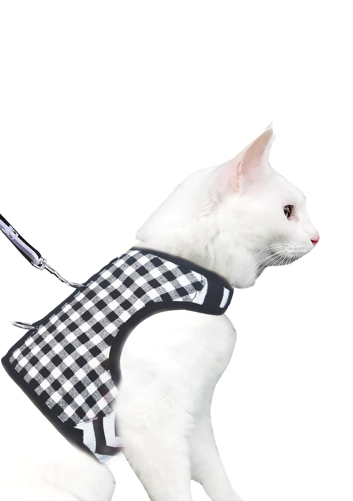 Escape Proof Cat Harness with Leash Large, Adjustable Cat Walking Jackets, Padded Cat Vest Sailor Suit Navy — view 15