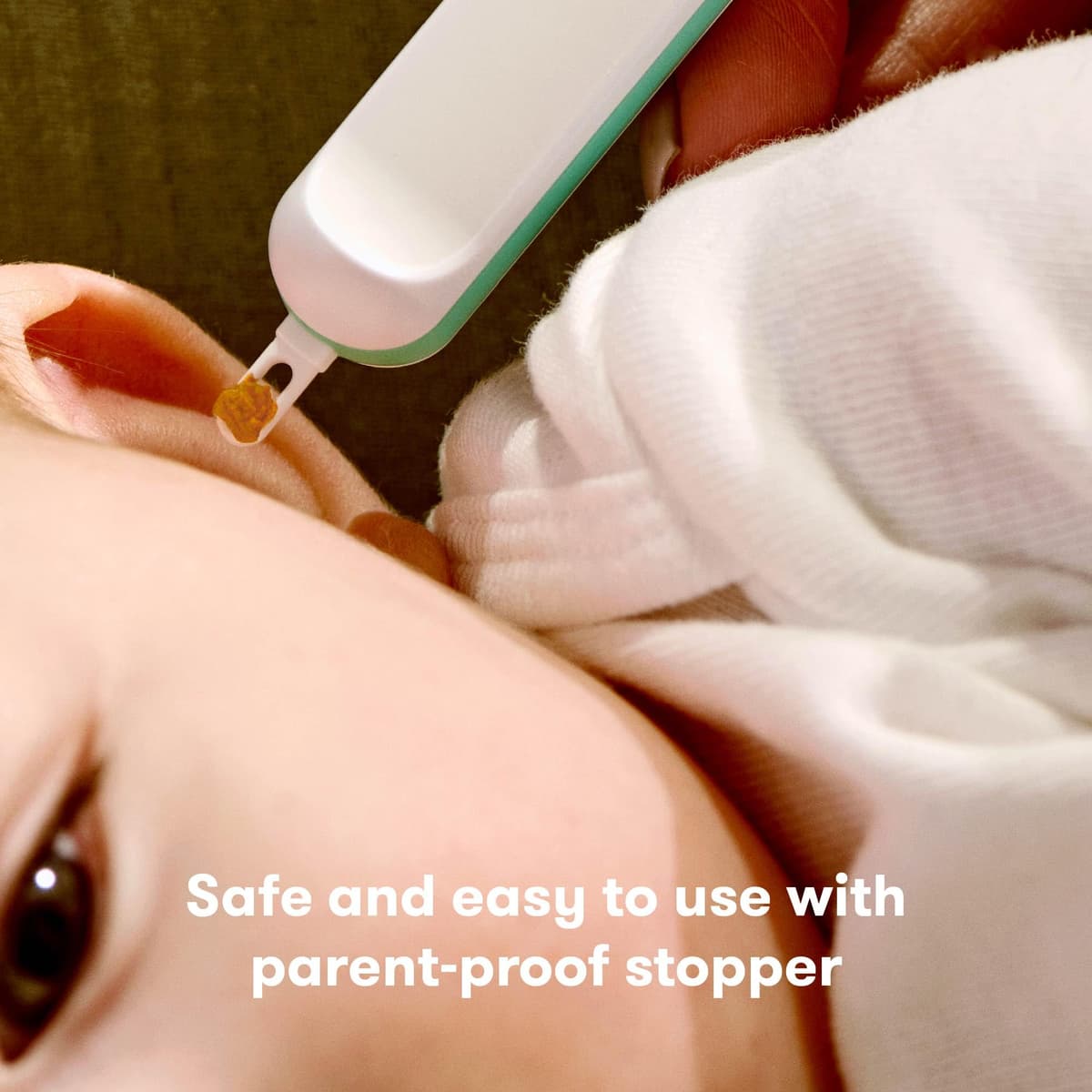 Frida Baby 3-in-1 Nose, Nail + Ear Picker | Baby Ear Cleaner + Baby Nose Cleaner and Nail Tool for Babies + Toddlers, Safely Clean Baby's Bogies, Ear Wax & More — view 4