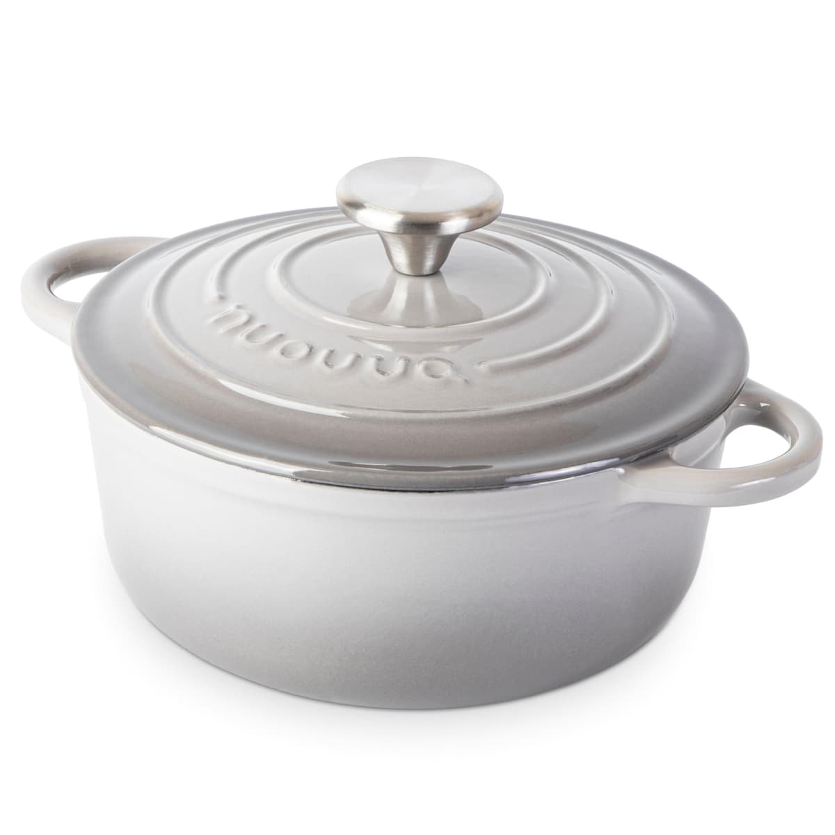 Nuovva Enamelled Cast Iron Dutch Oven Pot with Lid – 5 Quart Casserole Dish – Ceramic Dutch Oven for Bread Baking, Roasting, Braising & Stews – Oven Safe up to 500°F – 24cm Orange — view 27