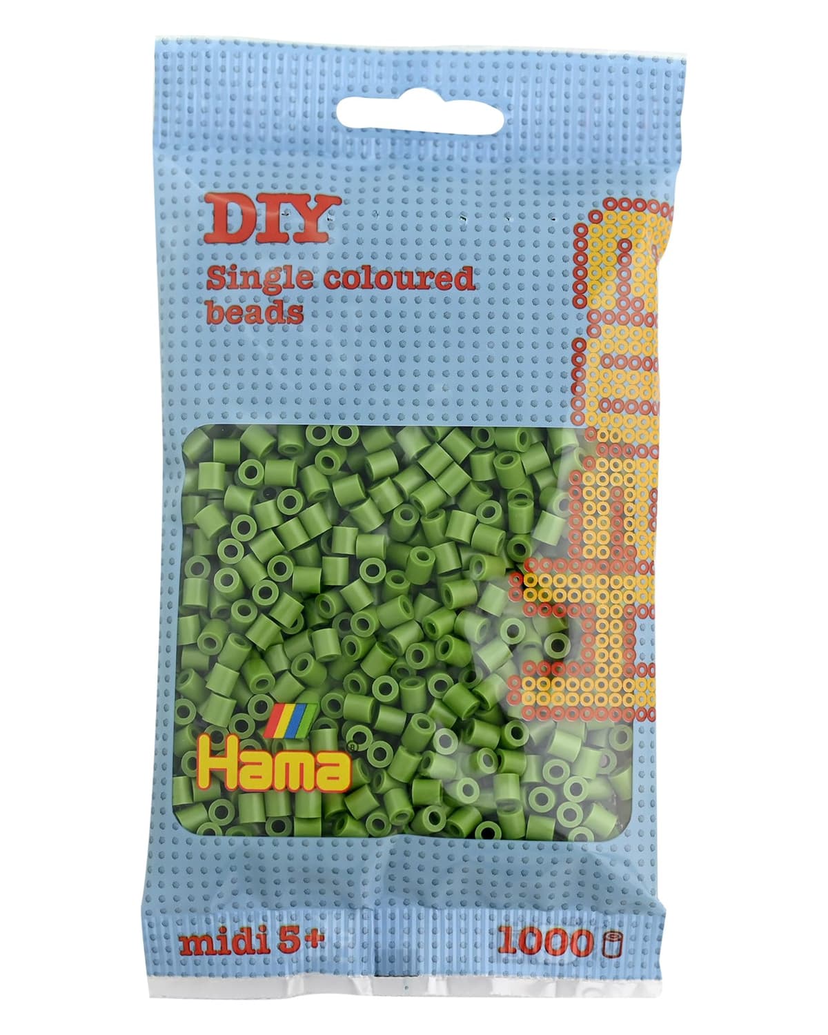 HAMA Bolsa de perlas | Aprox. 1000 cuentas midi fusibles para manualidades y mosaicos | Perlas de fusión para niños creativos 5+ | Juego de arte y decoración | Beige — view 27